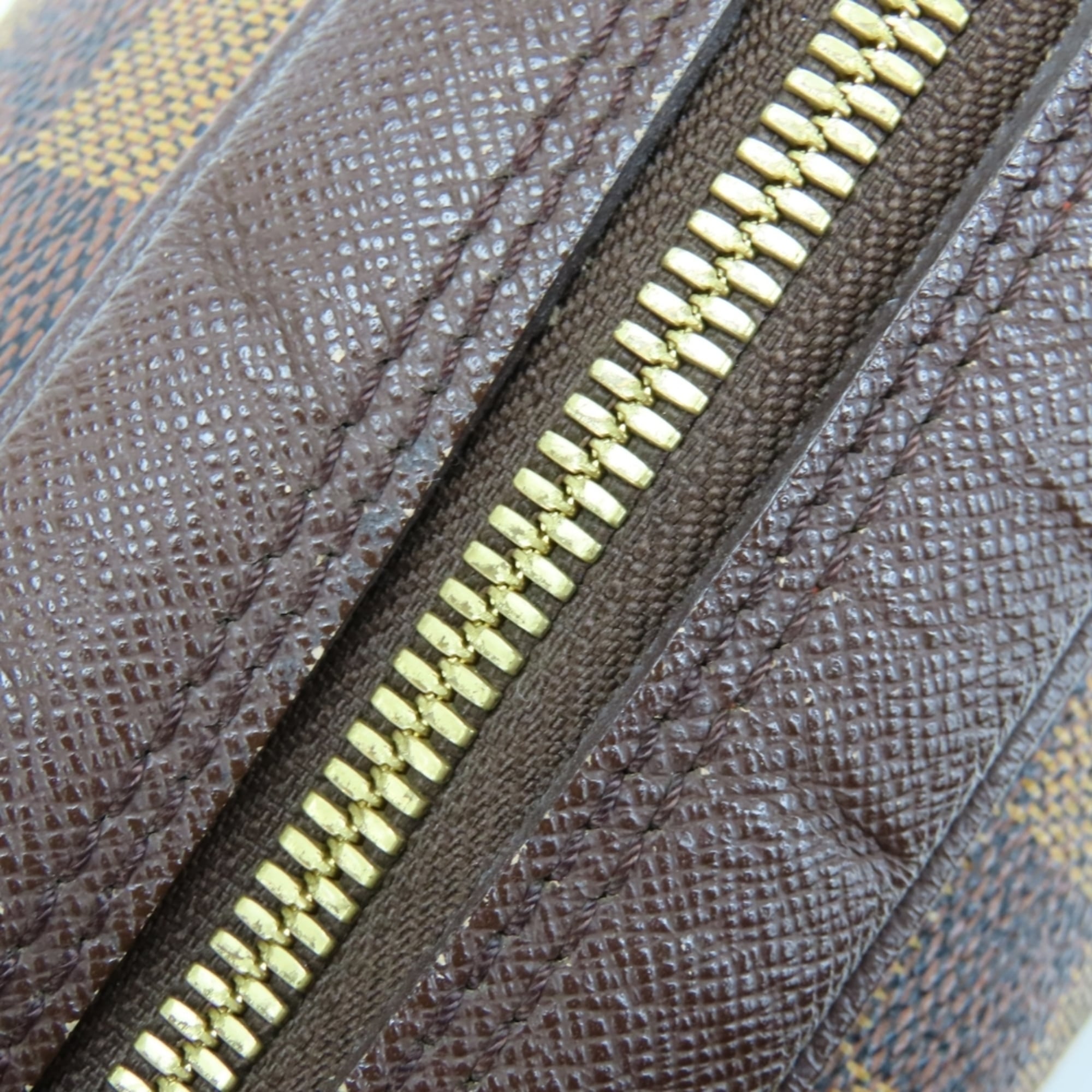 Louis Vuitton Brown Damier Canvas Ebene Damier Canvas Leather Handbag (Pre-Owned)