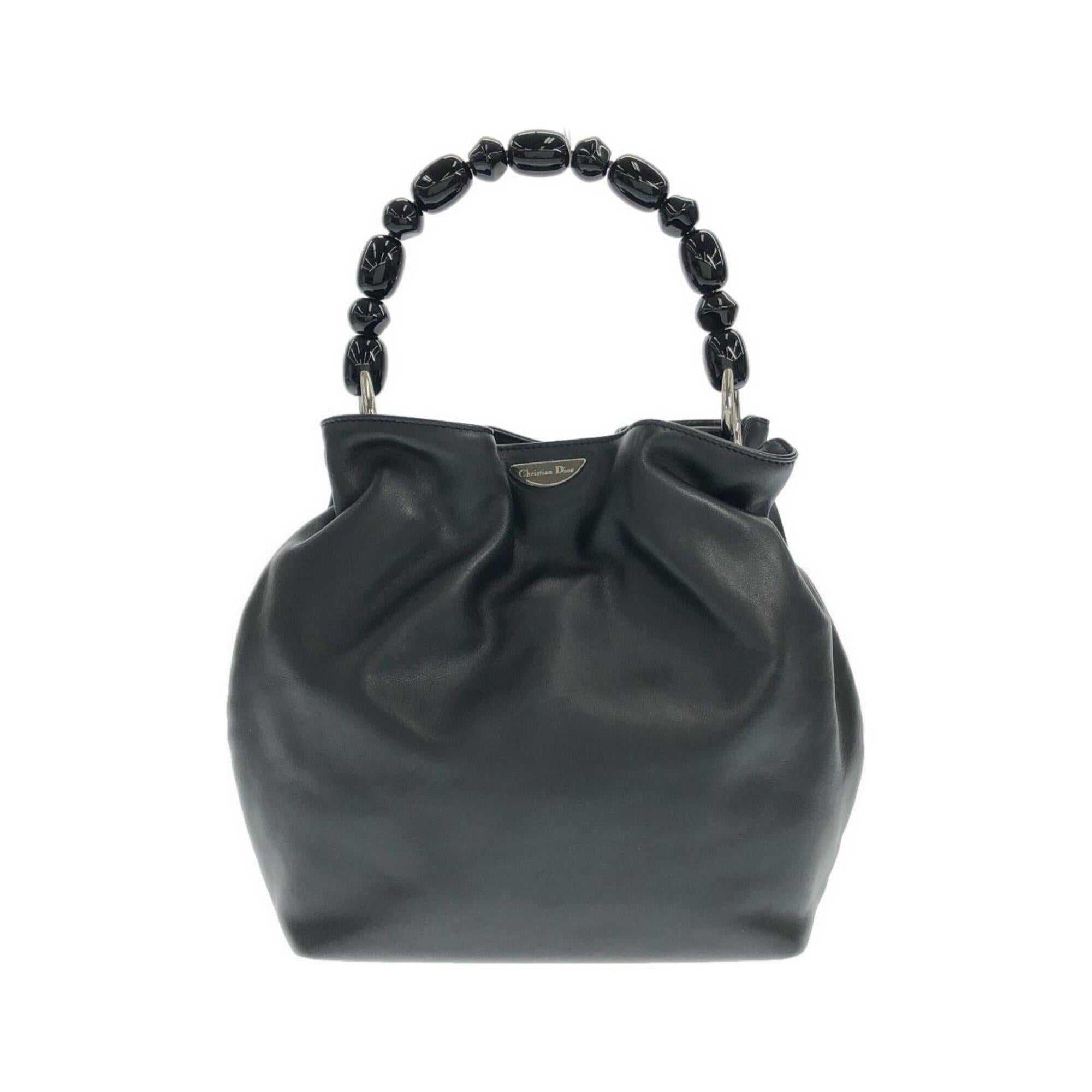 Christian Dior Black Leather Handbag (Pre-Owned)