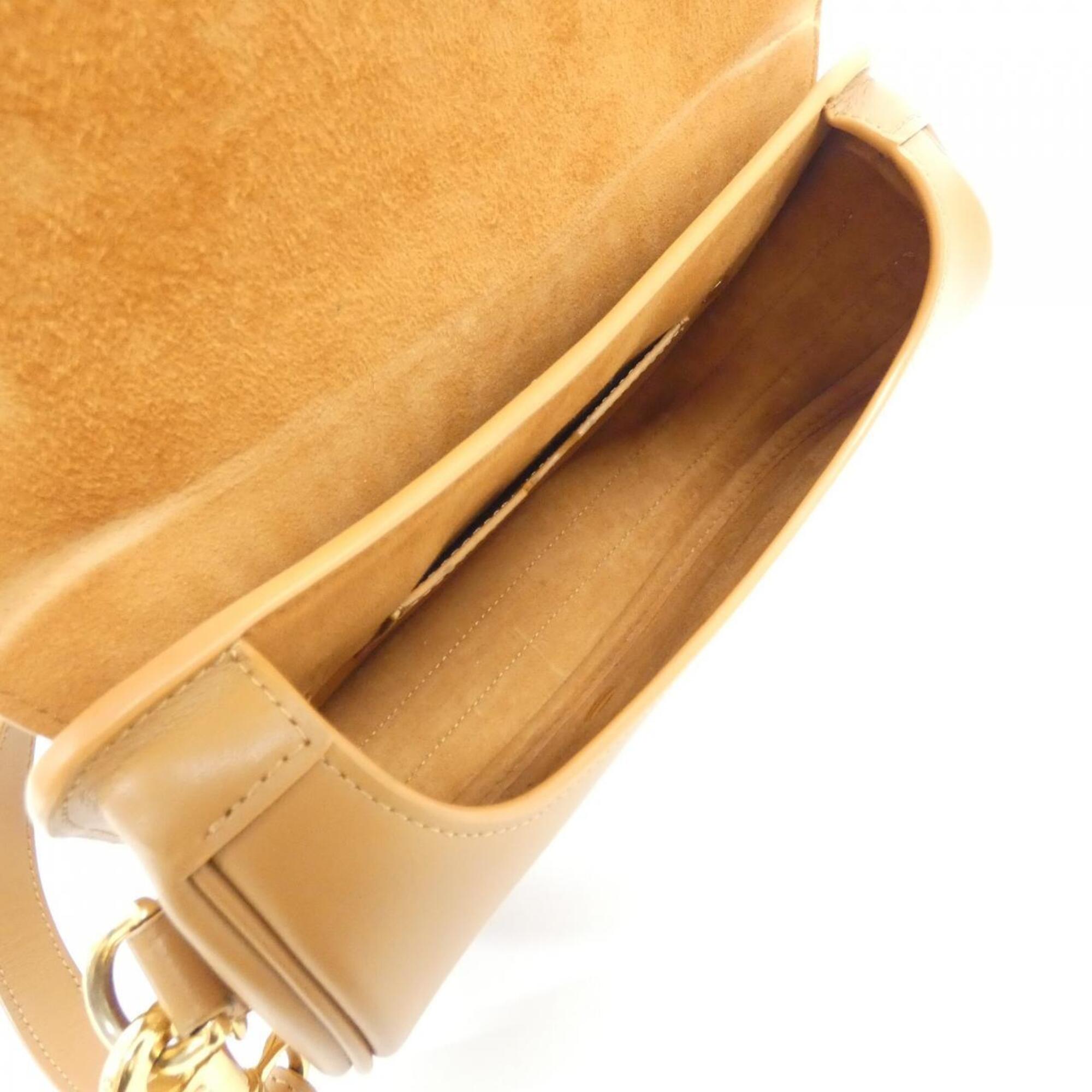 Christian Dior Brown Leather Shoulder Bag (Pre-Owned)