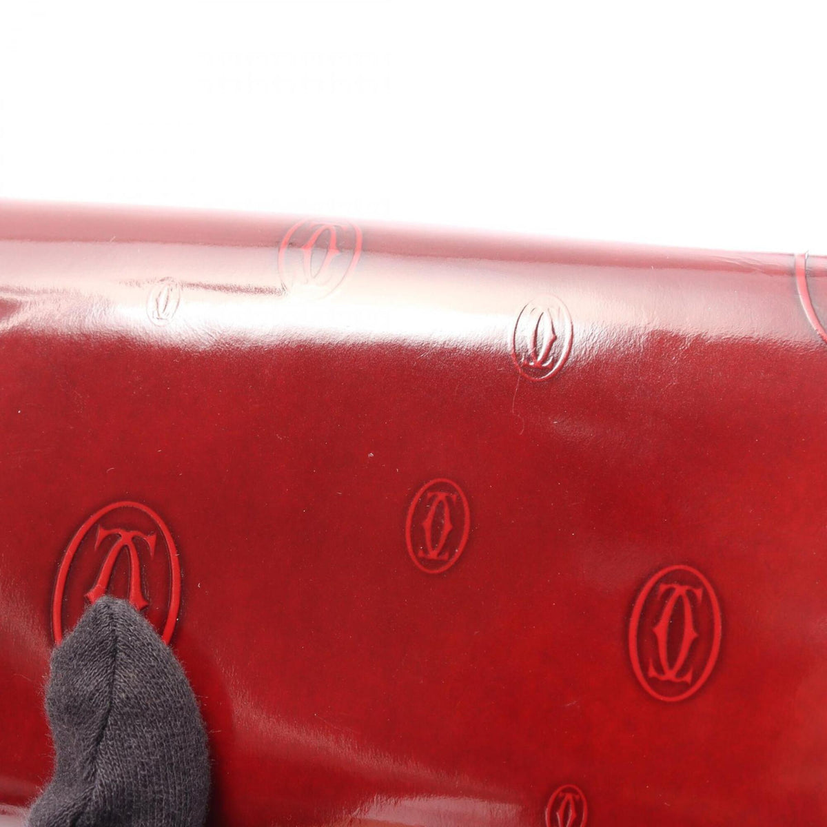 Cartier Bordeaux Patent Leather Wallet (Bi-Fold) (Pre-Owned)