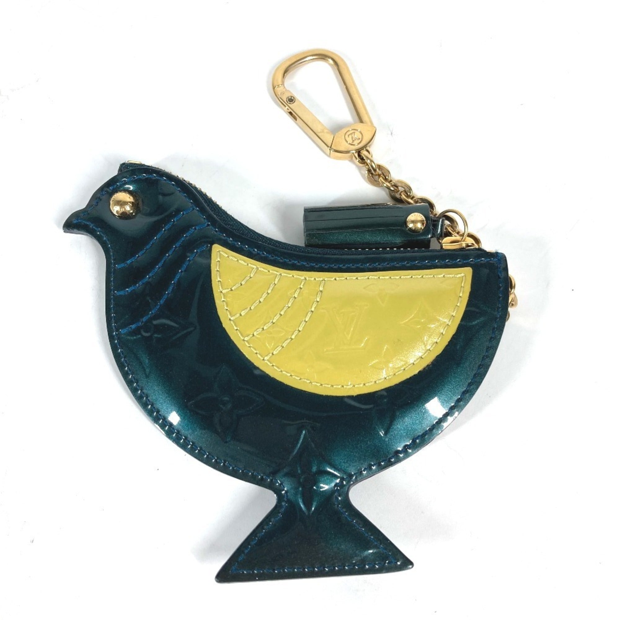 Louis Vuitton Monogram Vernis Blue Nuit Monogram Vernis Coin Purse/Coin Case (Pre-Owned)