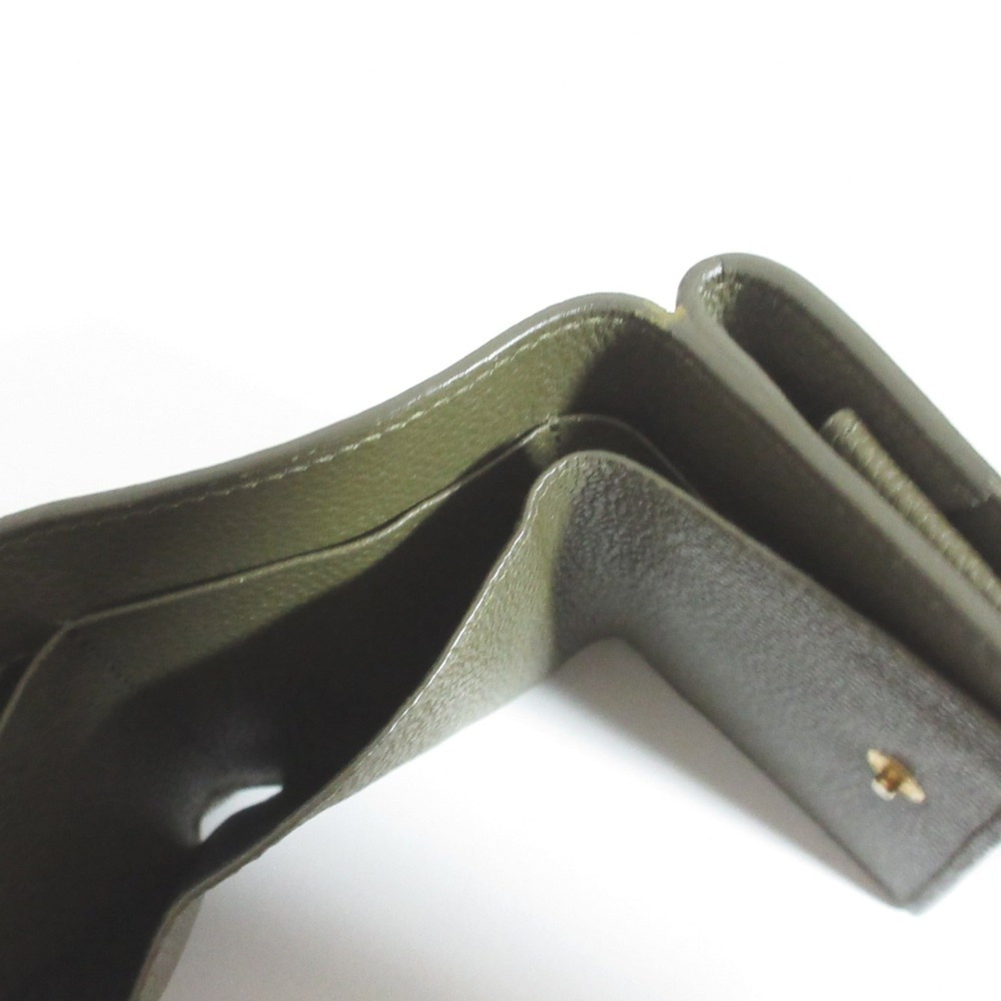 Saint Laurent Khaki Wallet (Tri-Fold) (Pre-Owned)