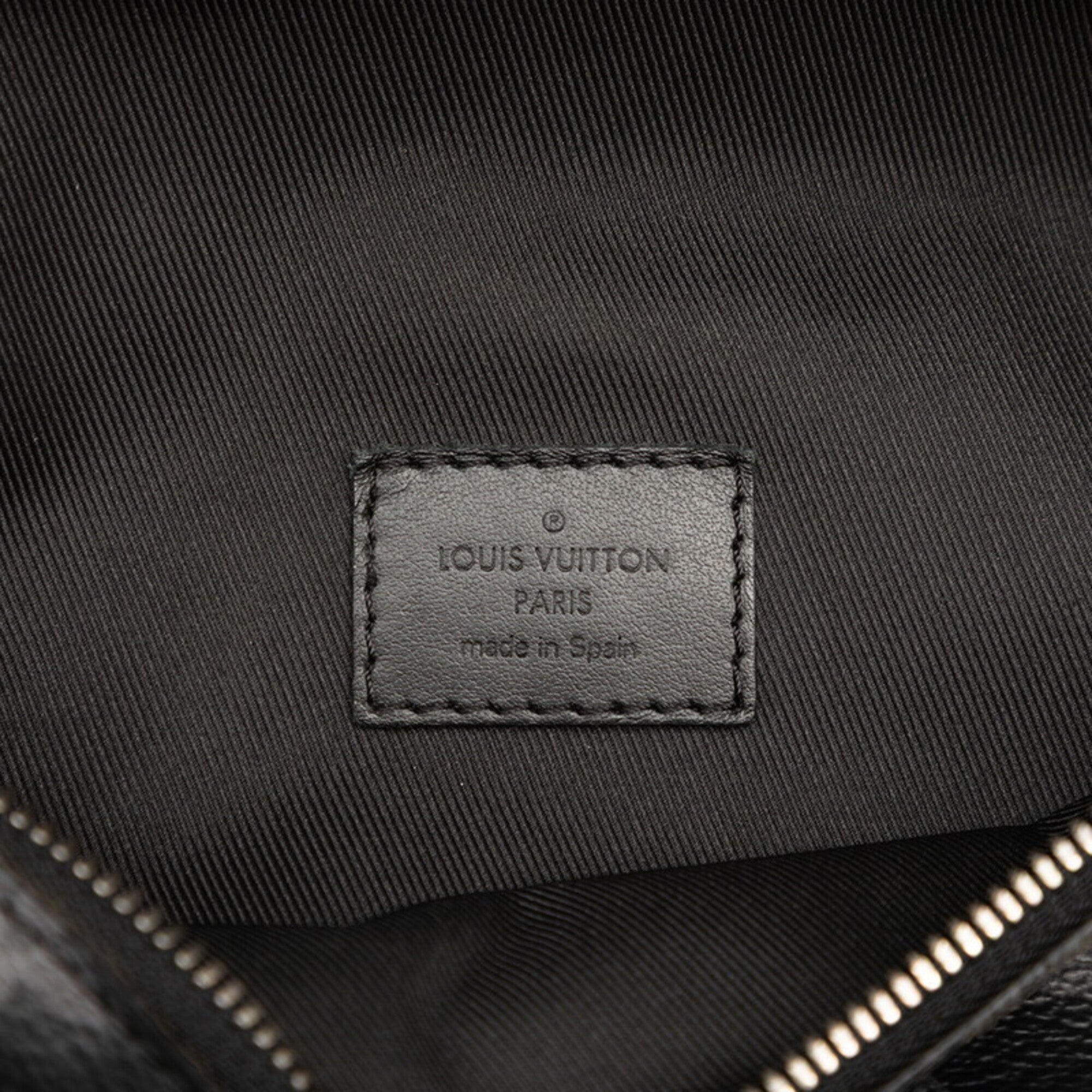 Louis Vuitton Monogram Eclipse Black Pvc Leather Sling Bag (Pre-Owned)