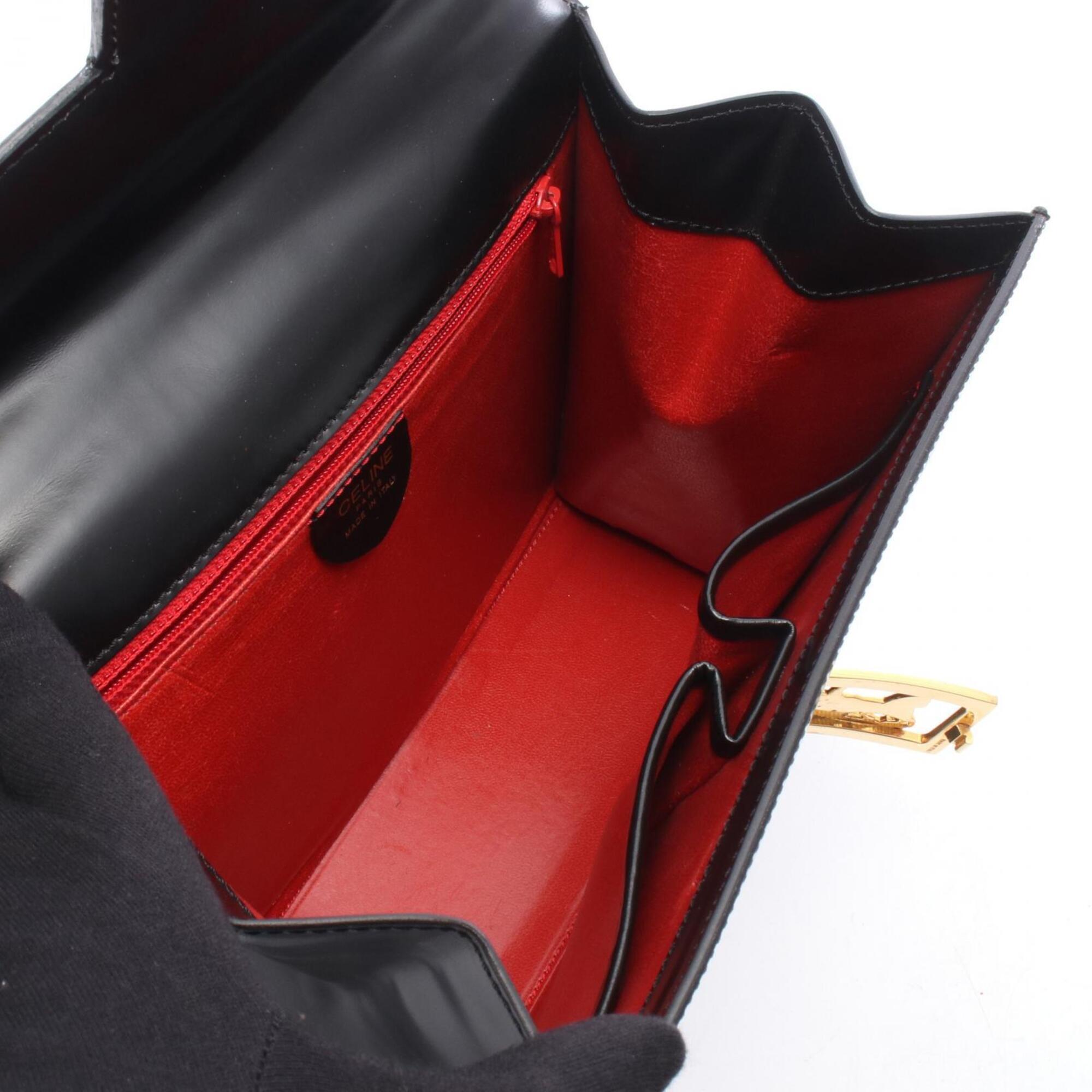 Celine Black Leather Handbag (Pre-Owned)