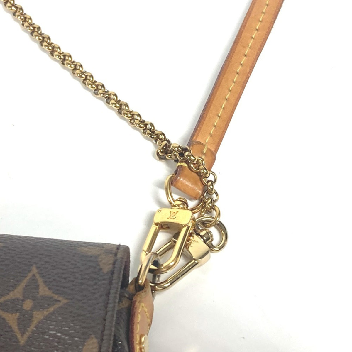 Louis Vuitton Brown Monogram Shoulder Bag (Pre-Owned)