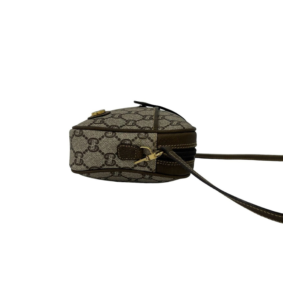 Gucci Brown Leather Pvc Shoulder Bag (Pre-Owned)