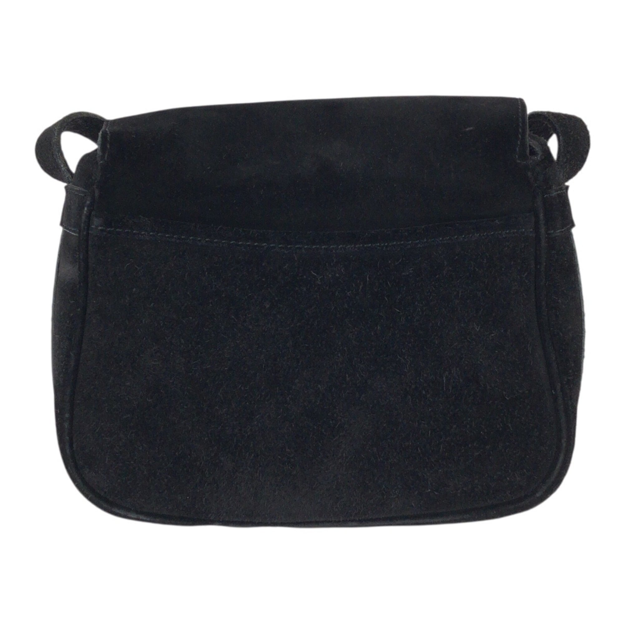 Celine Black Suede Pochette Shoulder Bag (Pre-Owned)