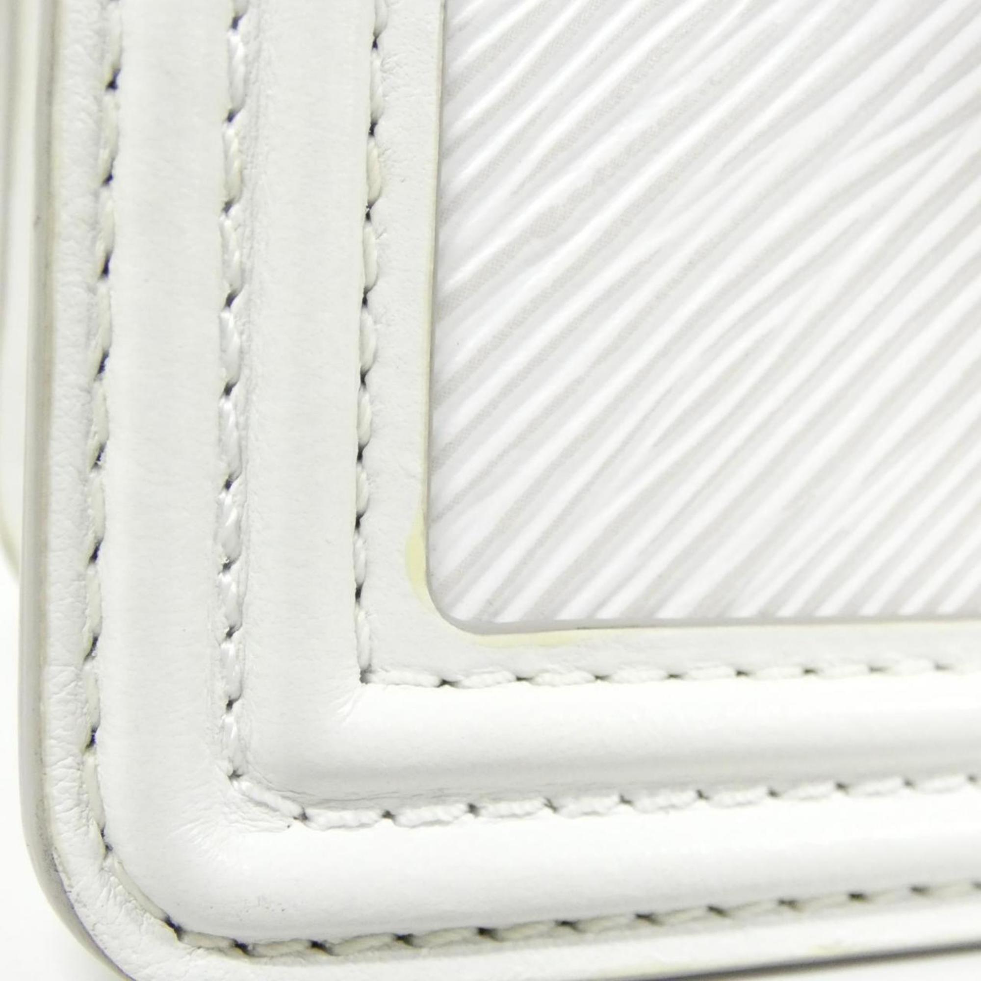 Louis Vuitton White Leather Shoulder Bag (Pre-Owned)