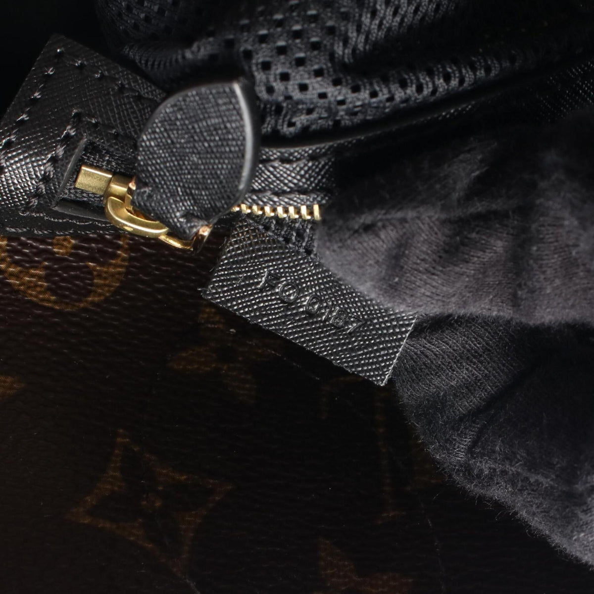 Louis Vuitton Black Brown Monogram Coated Canvas Handbag Tote Bag (Pre-Owned)