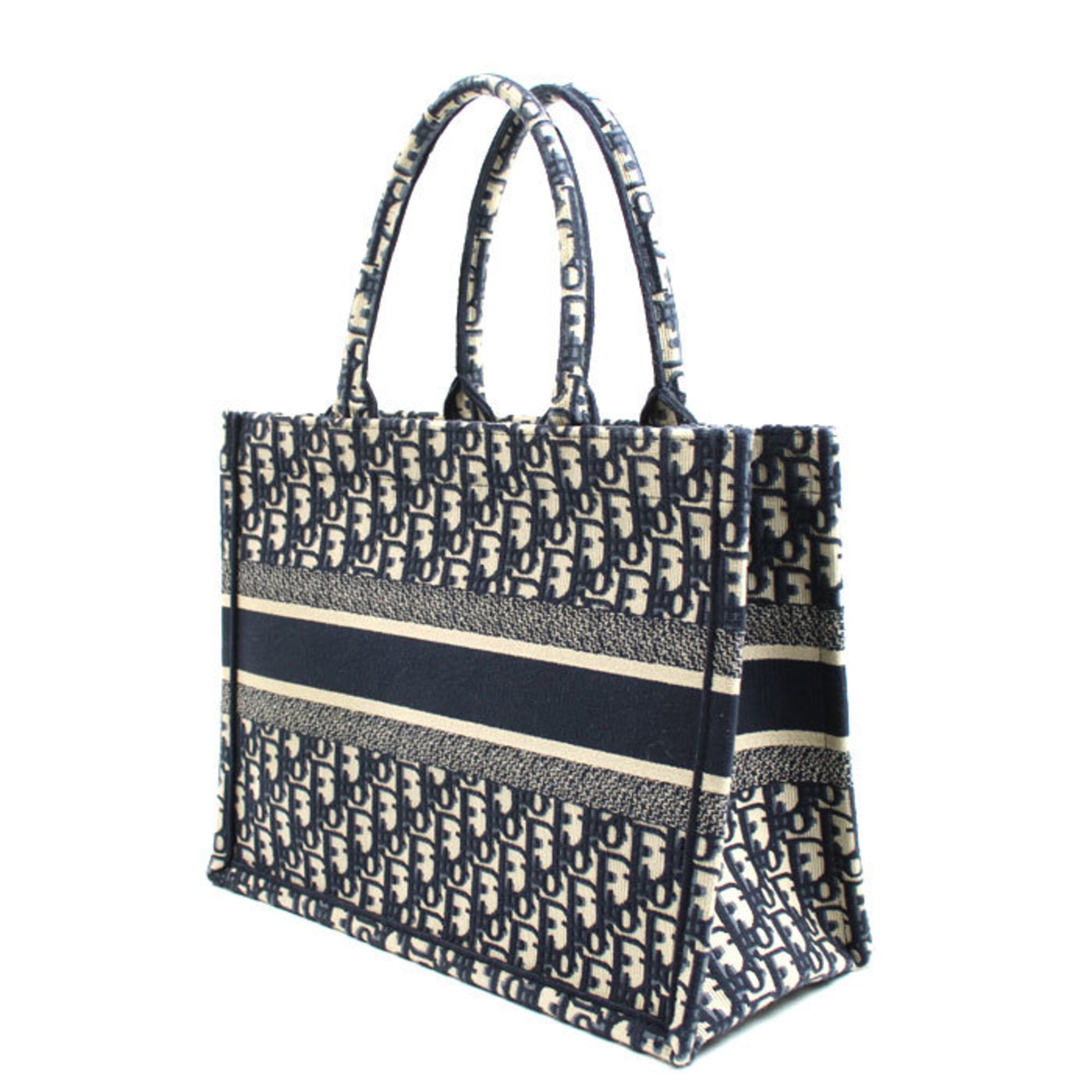 Christian Dior Navy Cotton Tote Bag (Pre-Owned)