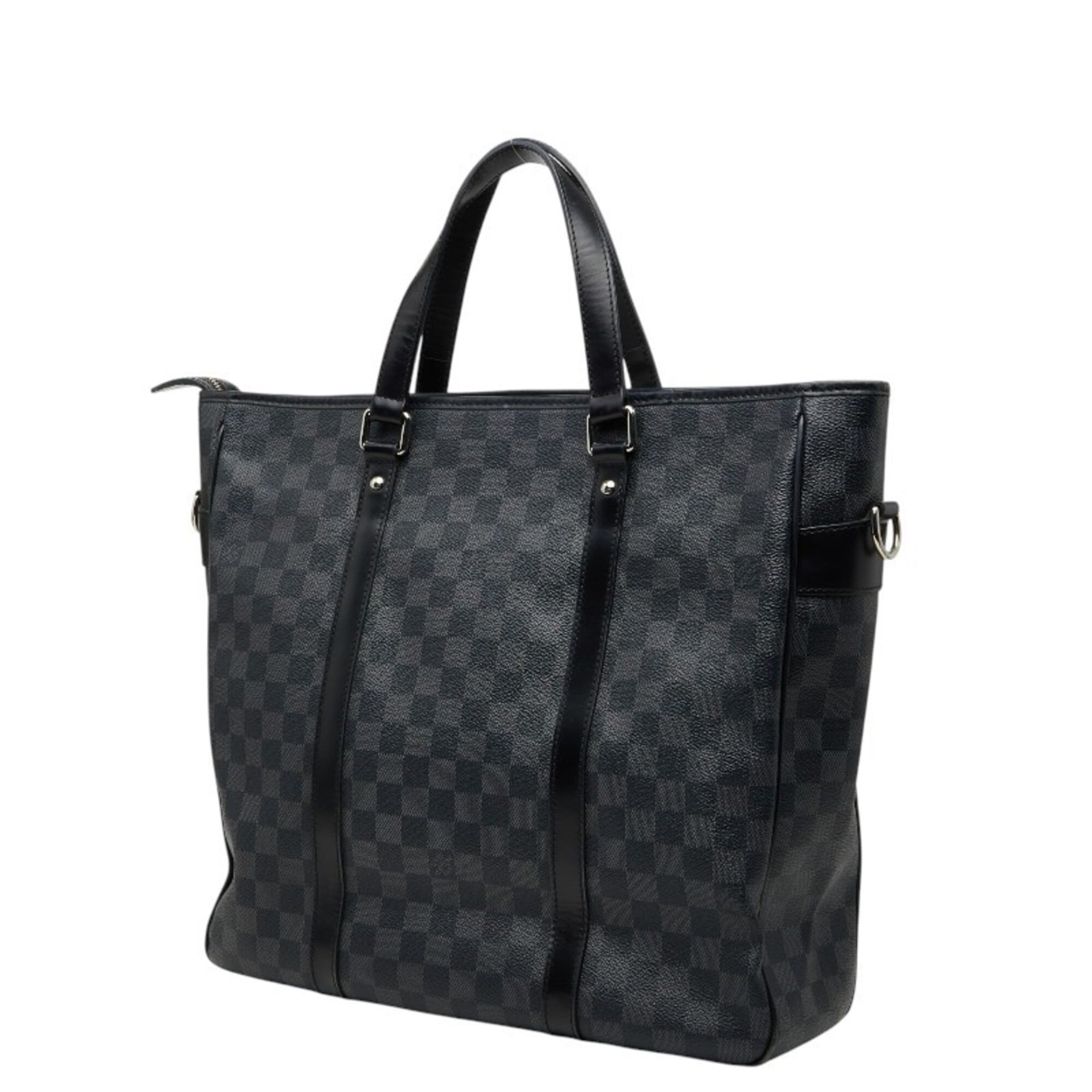 Louis Vuitton Black Pvc Leather Shoulder Bag Tote Bag (Pre-Owned)