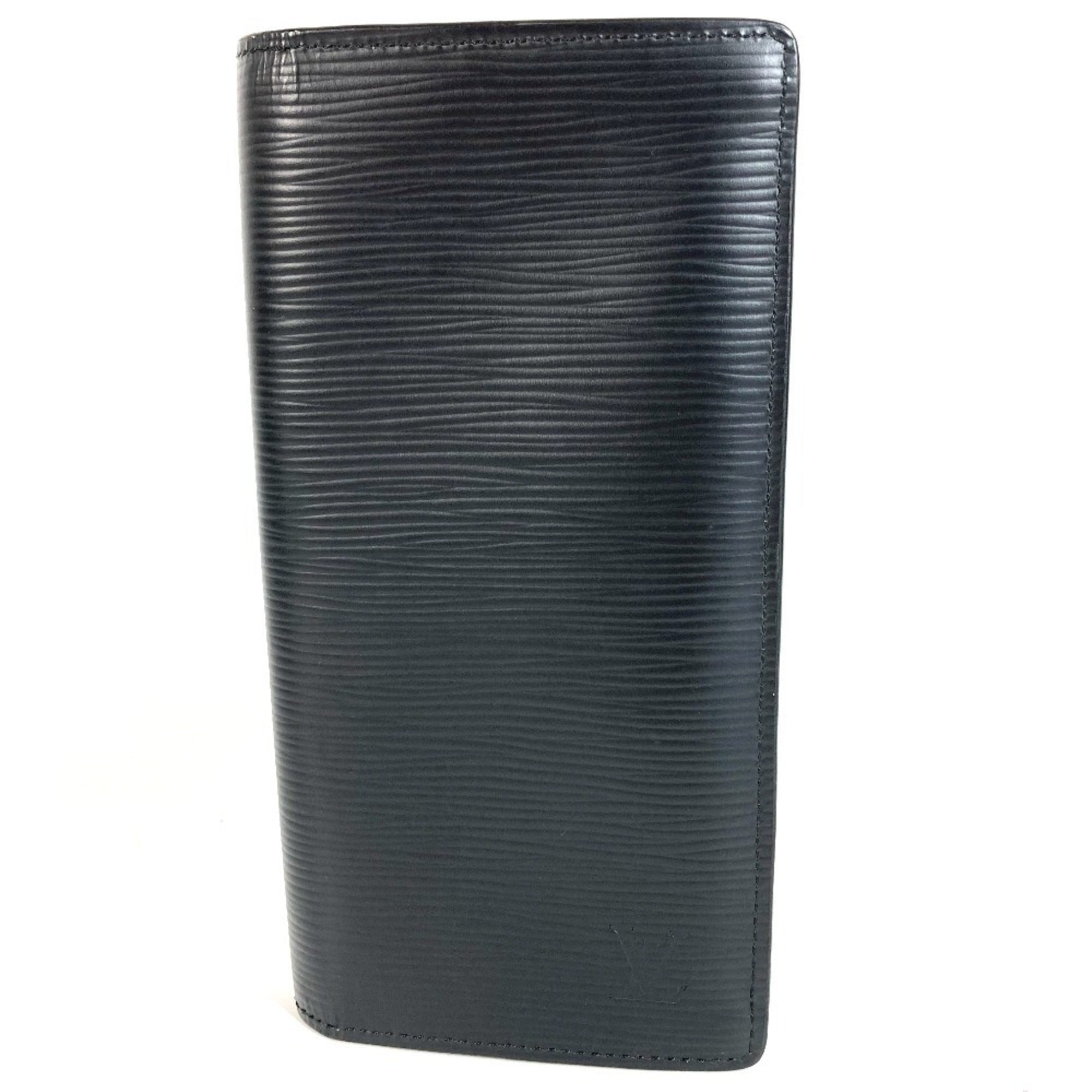 Louis Vuitton Black Noir Epi Leather Long Wallet (Bi-Fold) (Pre-Owned)