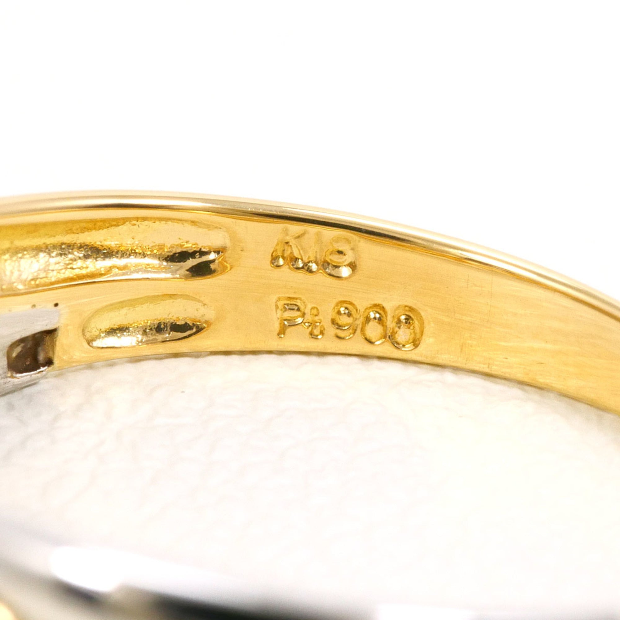 Unbranded Platinum Yellow Gold Yellow Gold (18K) Platinum 900 Band Ring (Pre-Owned)