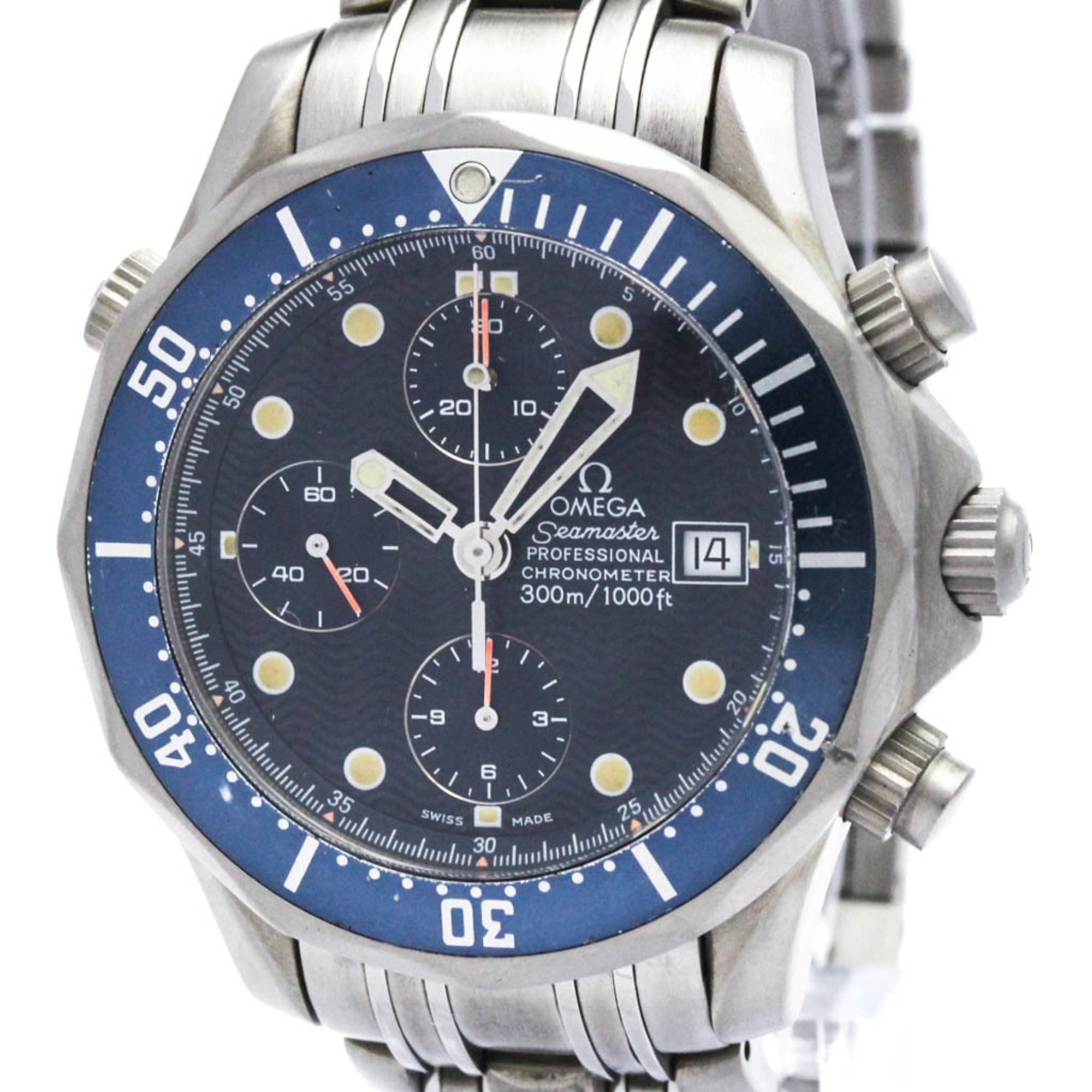 Omega Seamaster Diver 300M Chronometer Chronograph Automatic Watch Stainless Steel Watch (Pre-Owned)