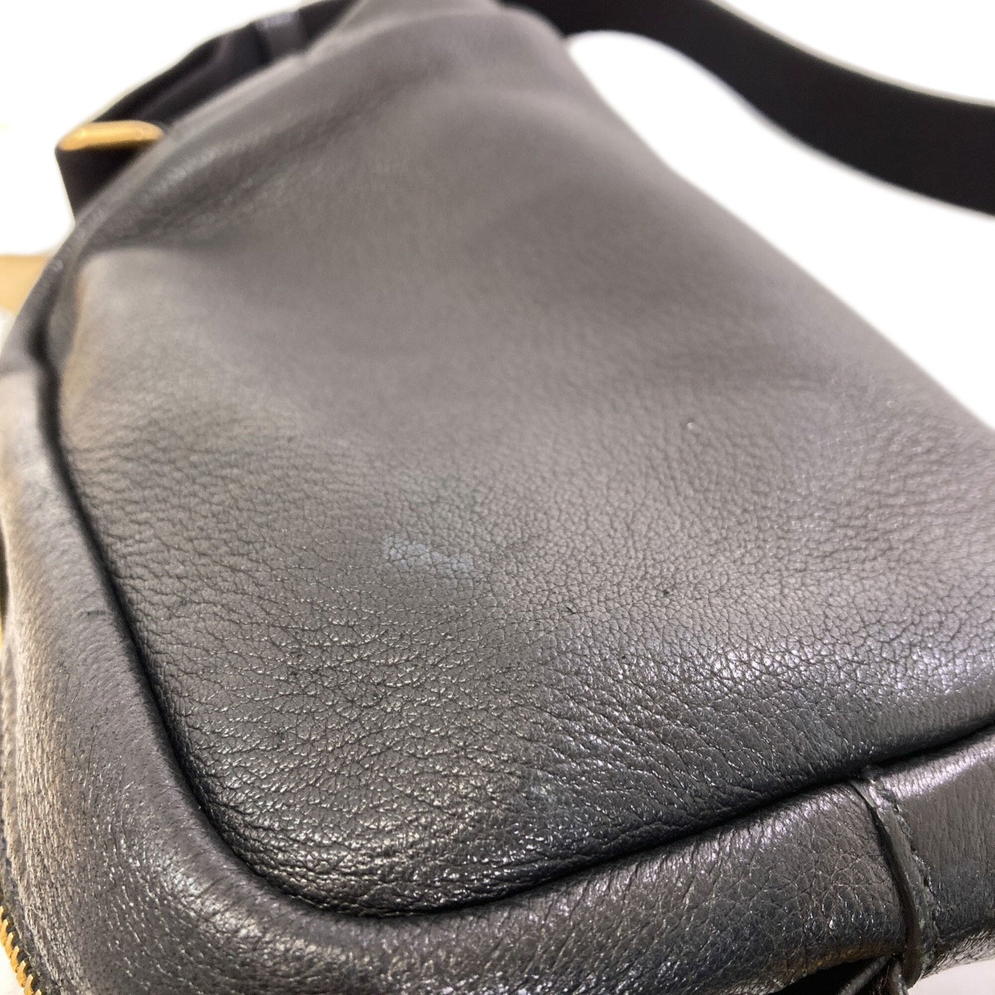 Prada Black Leather Shoulder Bag (Pre-Owned)