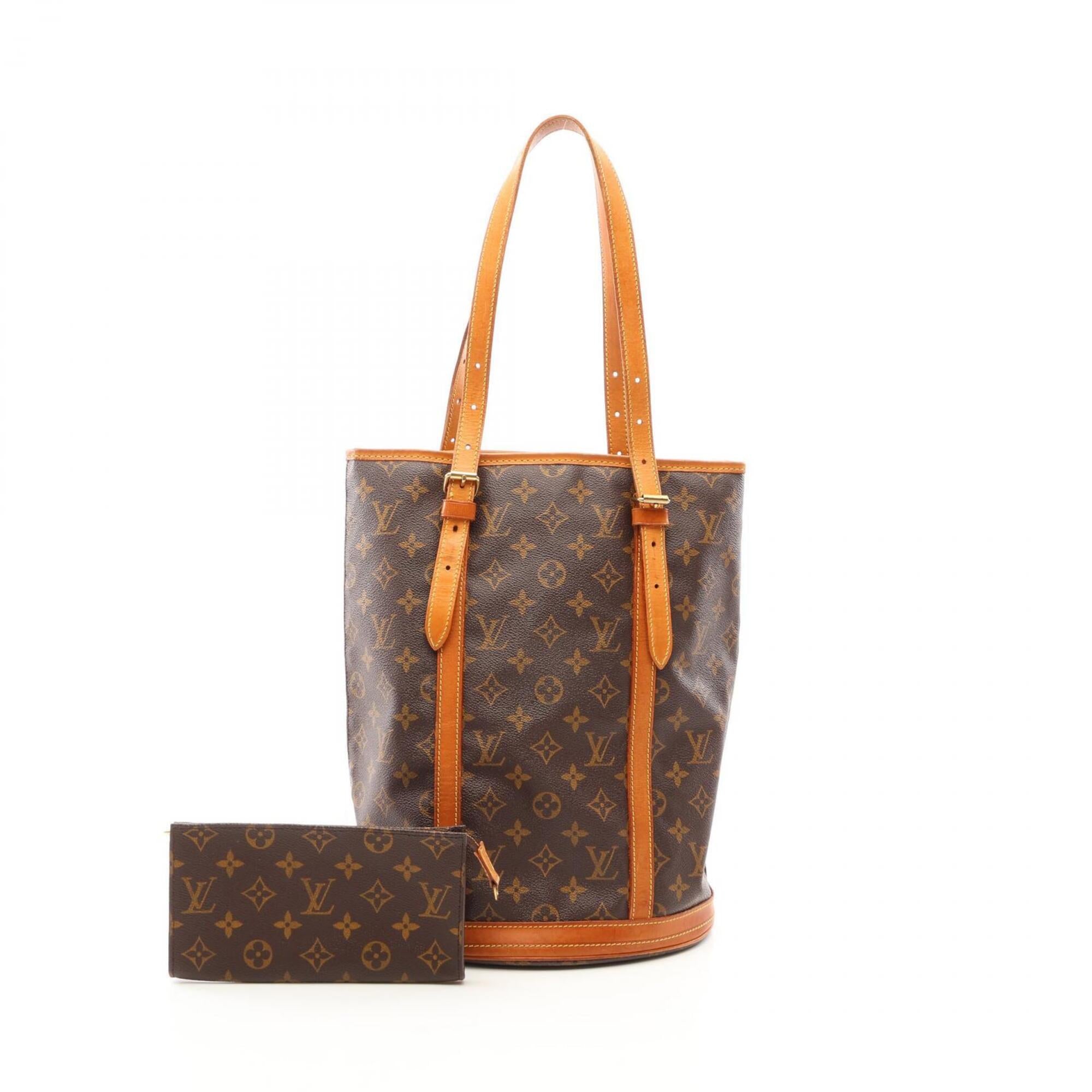 Louis Vuitton Monogram Brown Coated Canvas Leather Shoulder Bag (Pre-Owned)