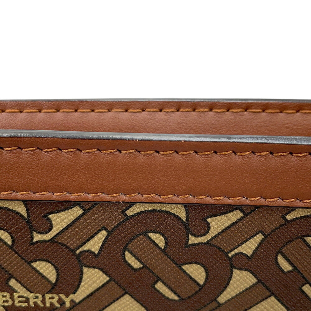 Burberry Beige Black Brown Pvc Leather Shoulder Bag (Pre-Owned)