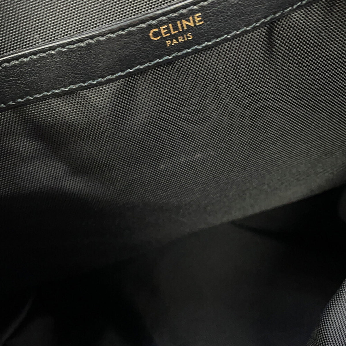 Celine Black Multi-Color Canvas Leather Backpack (Pre-Owned)
