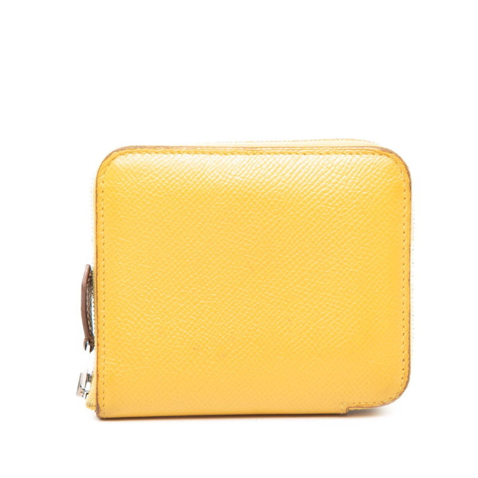 Hermes Yellow Epsom Leather Coin Purse/Coin Case (Pre-Owned)
