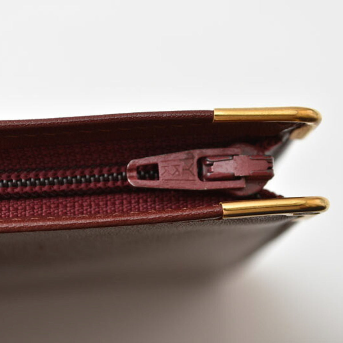 Cartier Bordeaux Leather Pouch (Pre-Owned)