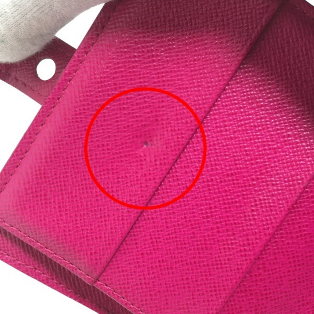 Louis Vuitton Fuchsia Monogram Perforated Wallet (Bi-Fold) (Pre-Owned)