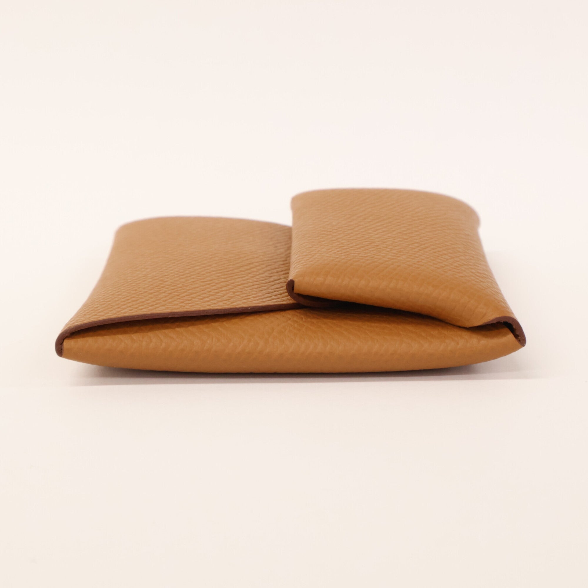 Hermes Gold Epsom Leather Coin Purse/Coin Case (Pre-Owned)