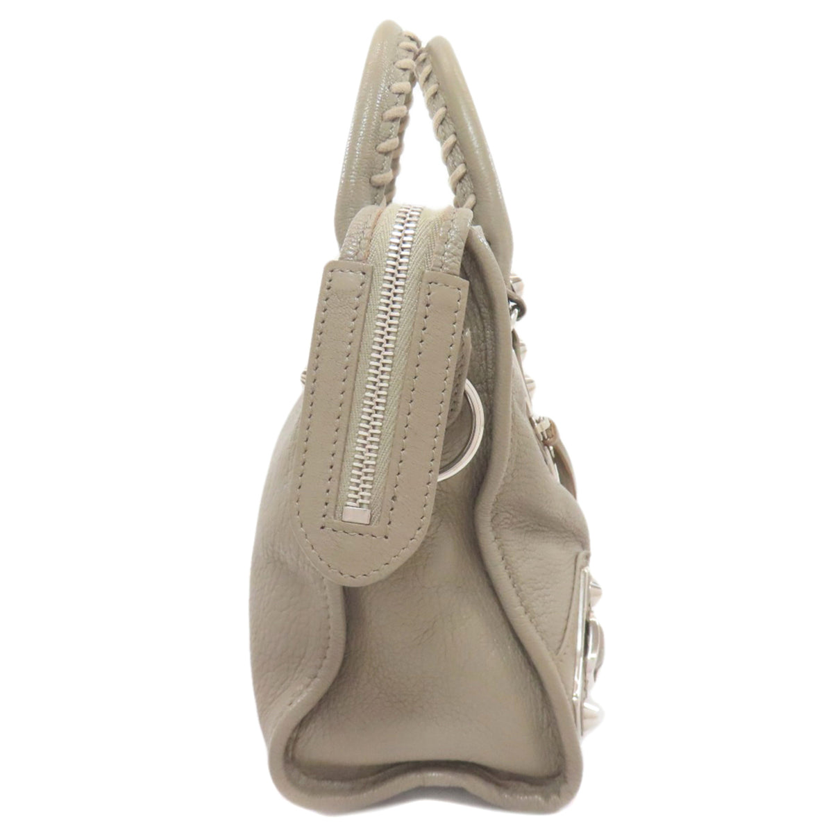 Balenciaga Gray Leather Handbag (Pre-Owned)