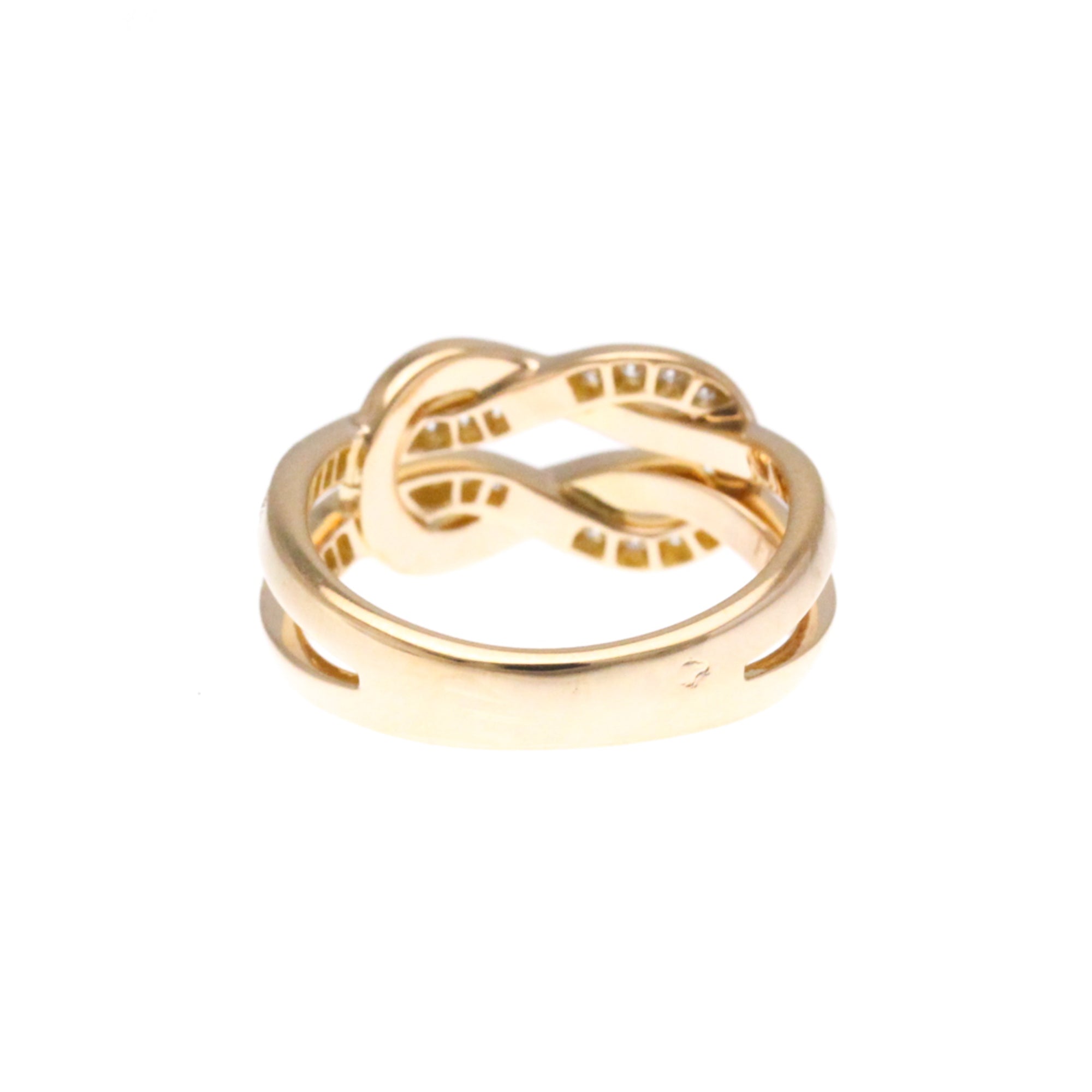 Fred Paris Force 10 Ring 18K Pink Gold And Diamonds Gold Pink_Gold Ring Jewelry (Pre-Owned)