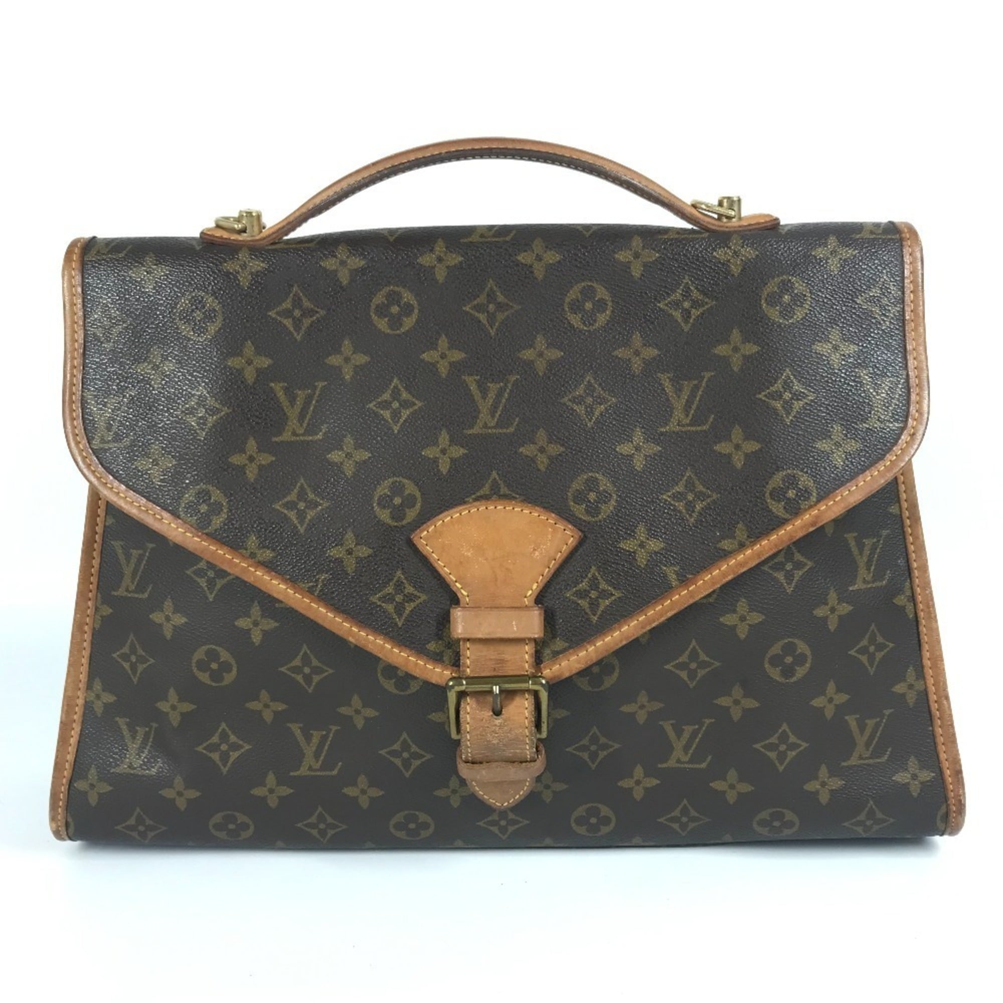 Louis Vuitton Brown Monogram Canvas Handbag Shoulder Bag (Pre-Owned)