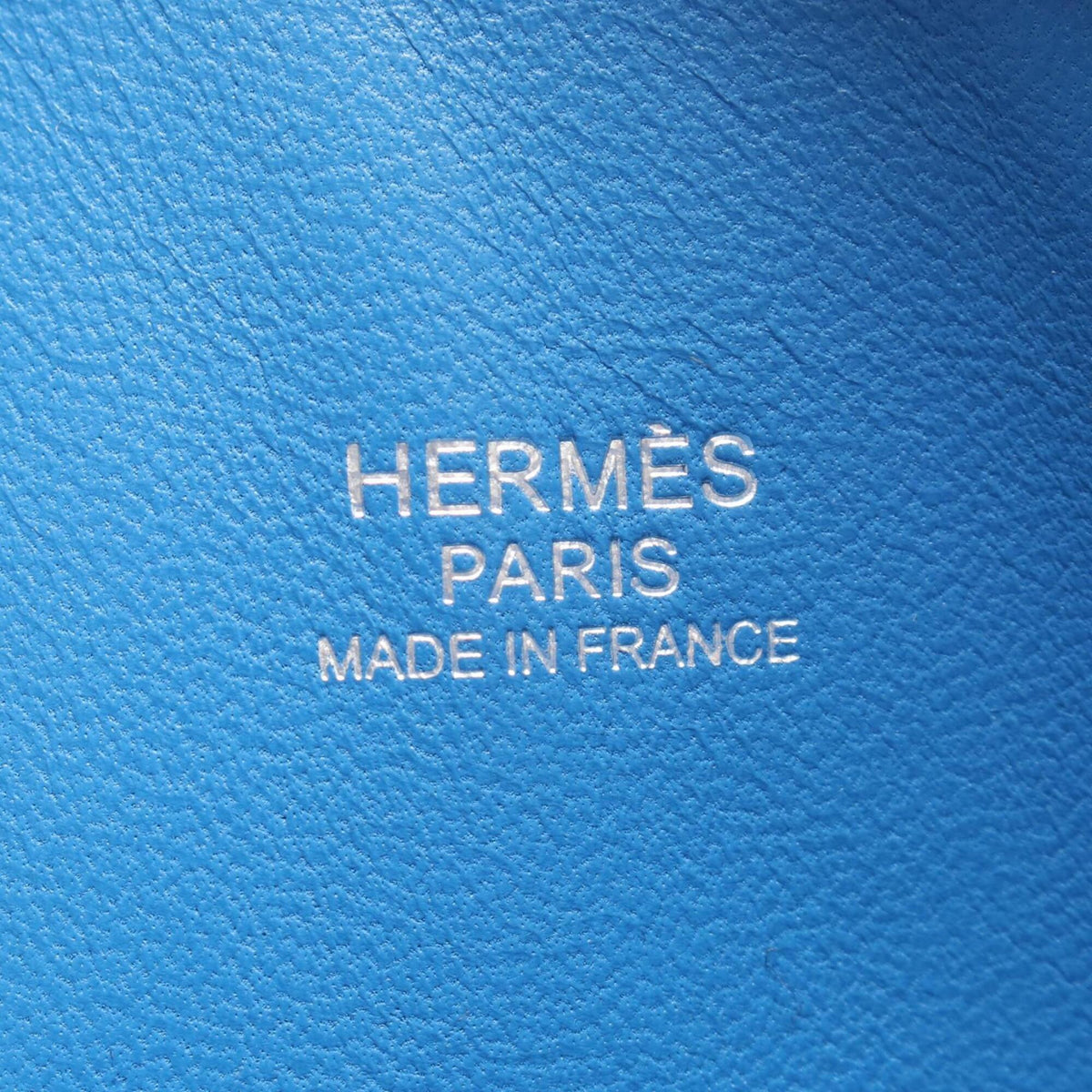 Hermes Blue Taurillon Clemence Leather Leather Handbag (Pre-Owned)