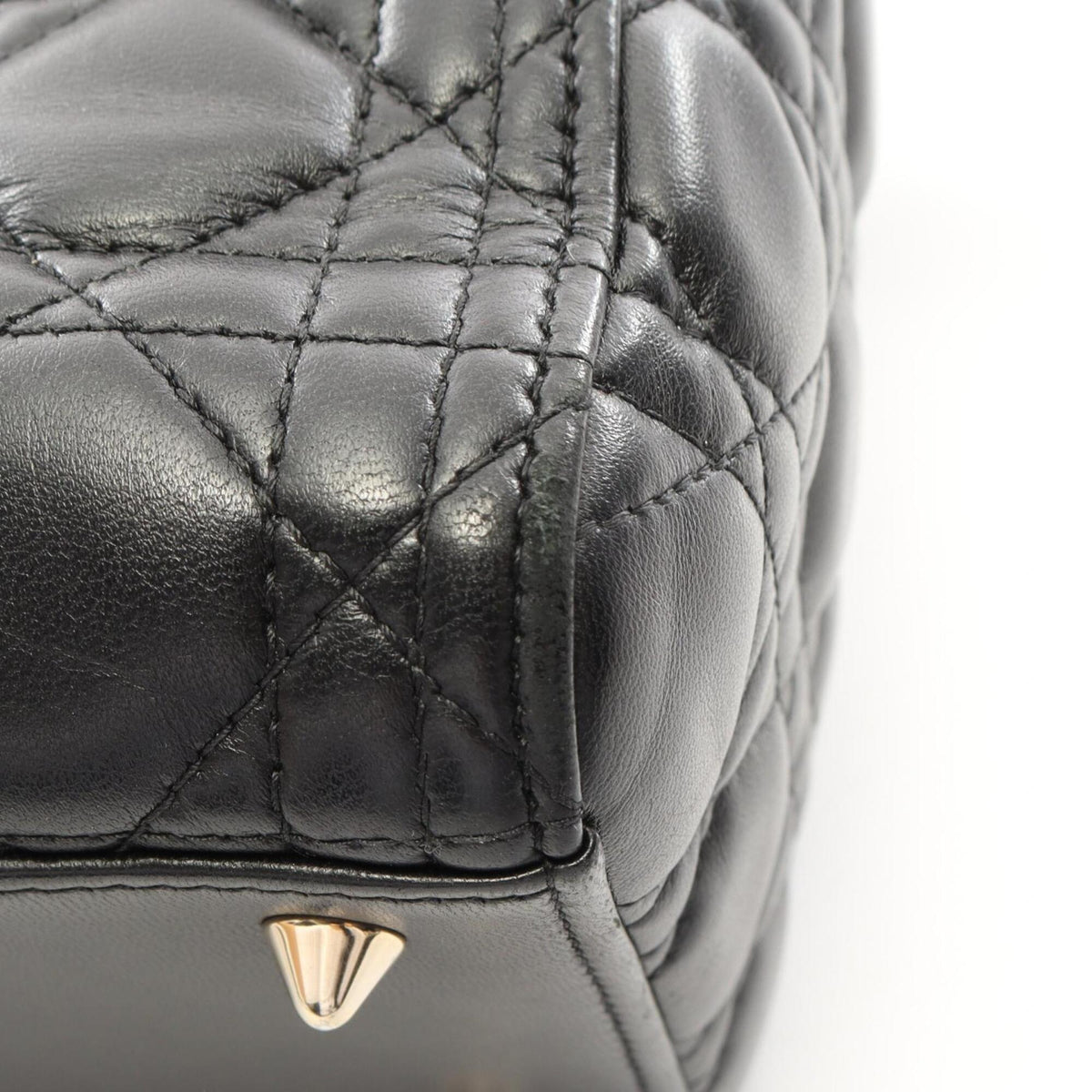 Christian Dior Black Leather Handbag (Pre-Owned)