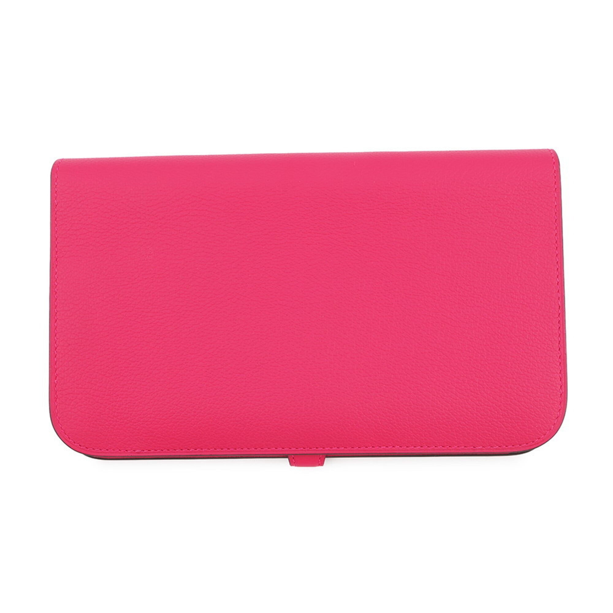Hermes Pink Togo Leather Long Wallet (Bi-Fold) (Pre-Owned)