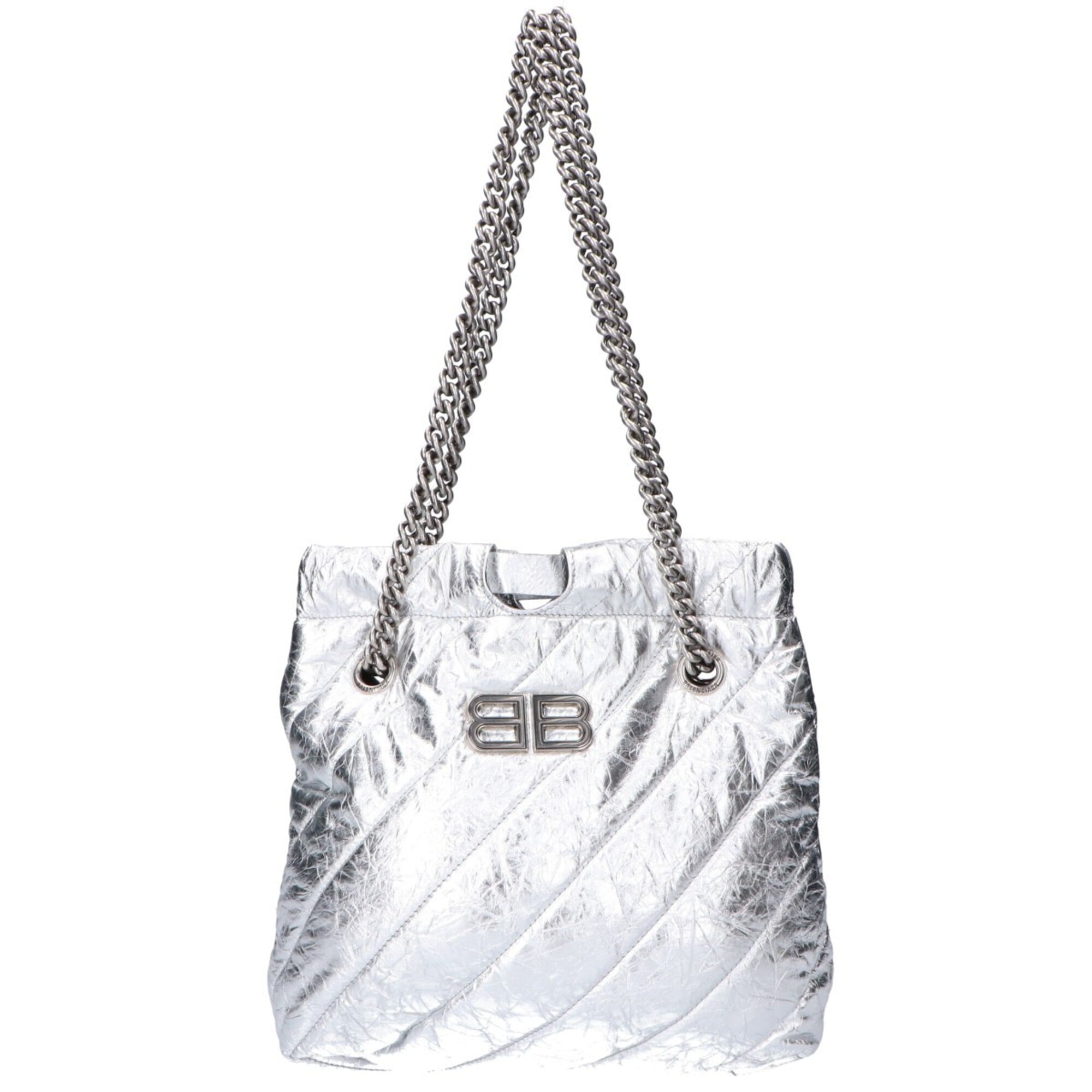 Balenciaga Silver Leather Tote Bag (Pre-Owned)