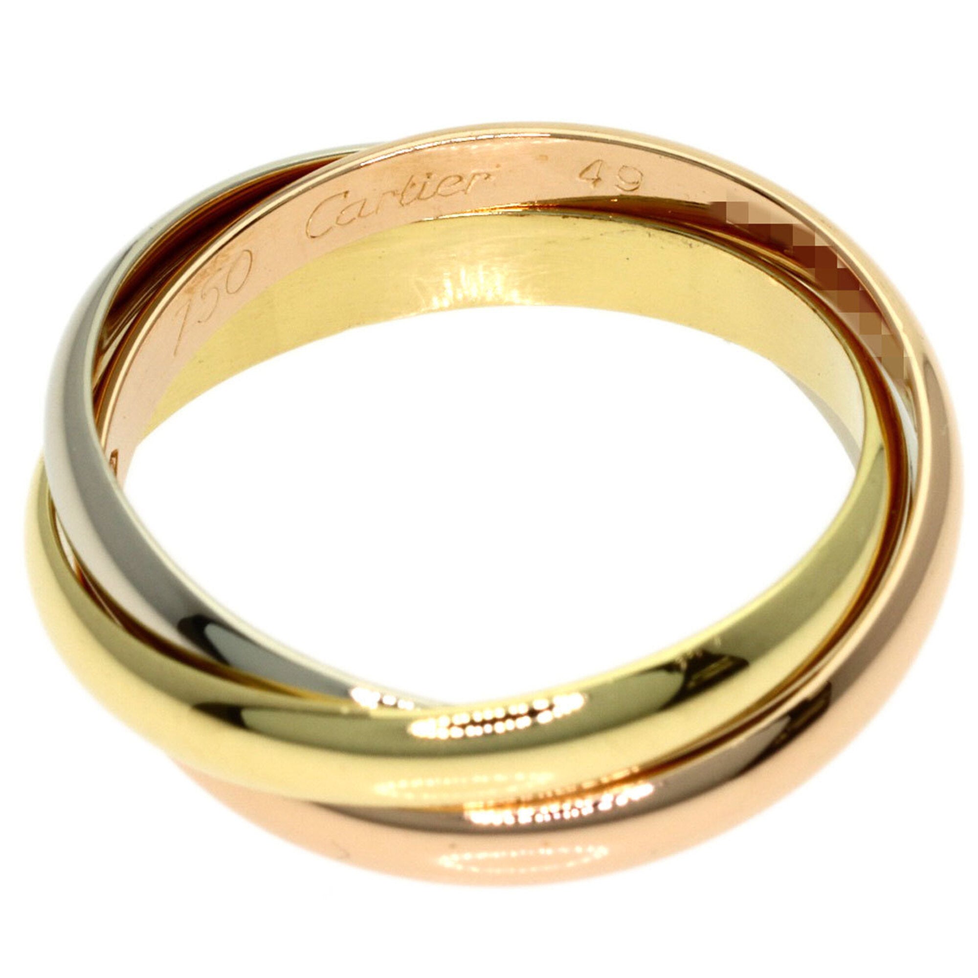 Cartier Yellow Gold (18K) Pink Gold (18K) White Gold (18K) Band Ring (Pre-Owned)