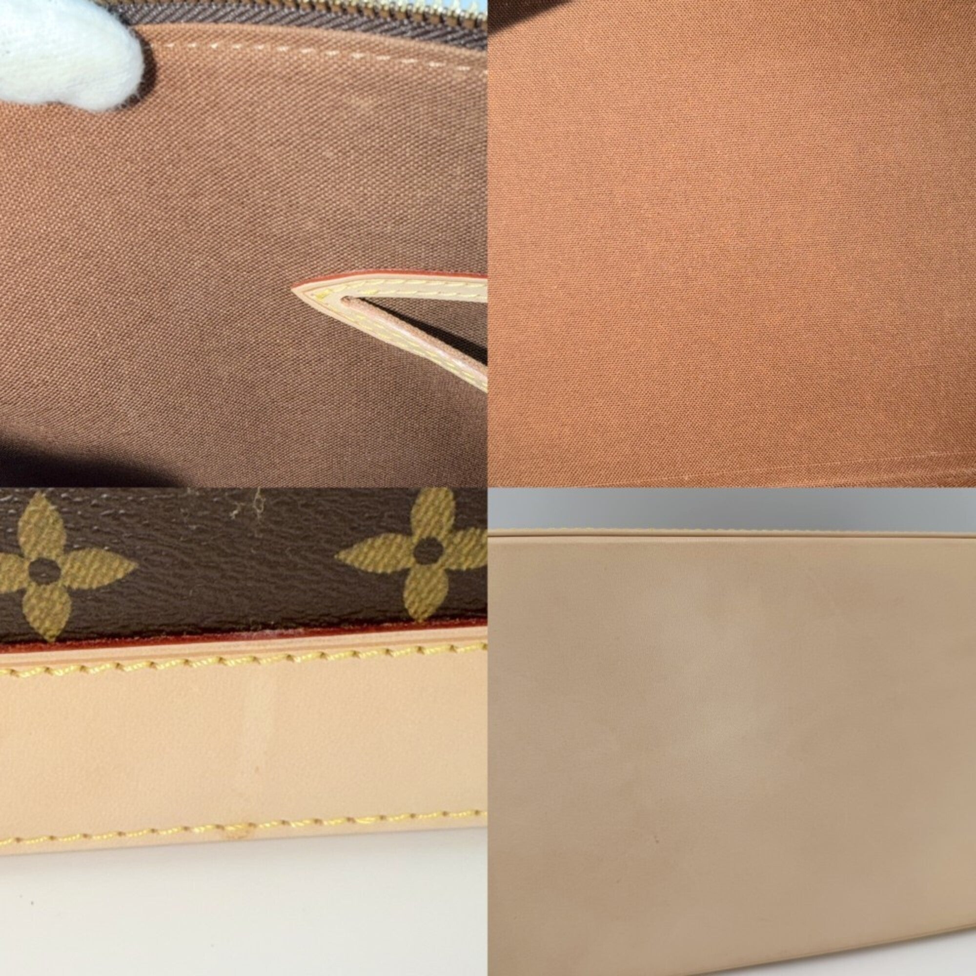 Louis Vuitton Brown Monogram Canvas Handbag (Pre-Owned)