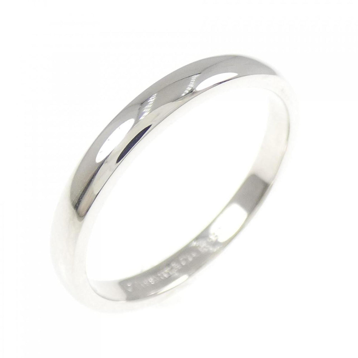 Tiffany Platinum Platinum 950 Band Ring (Pre-Owned)