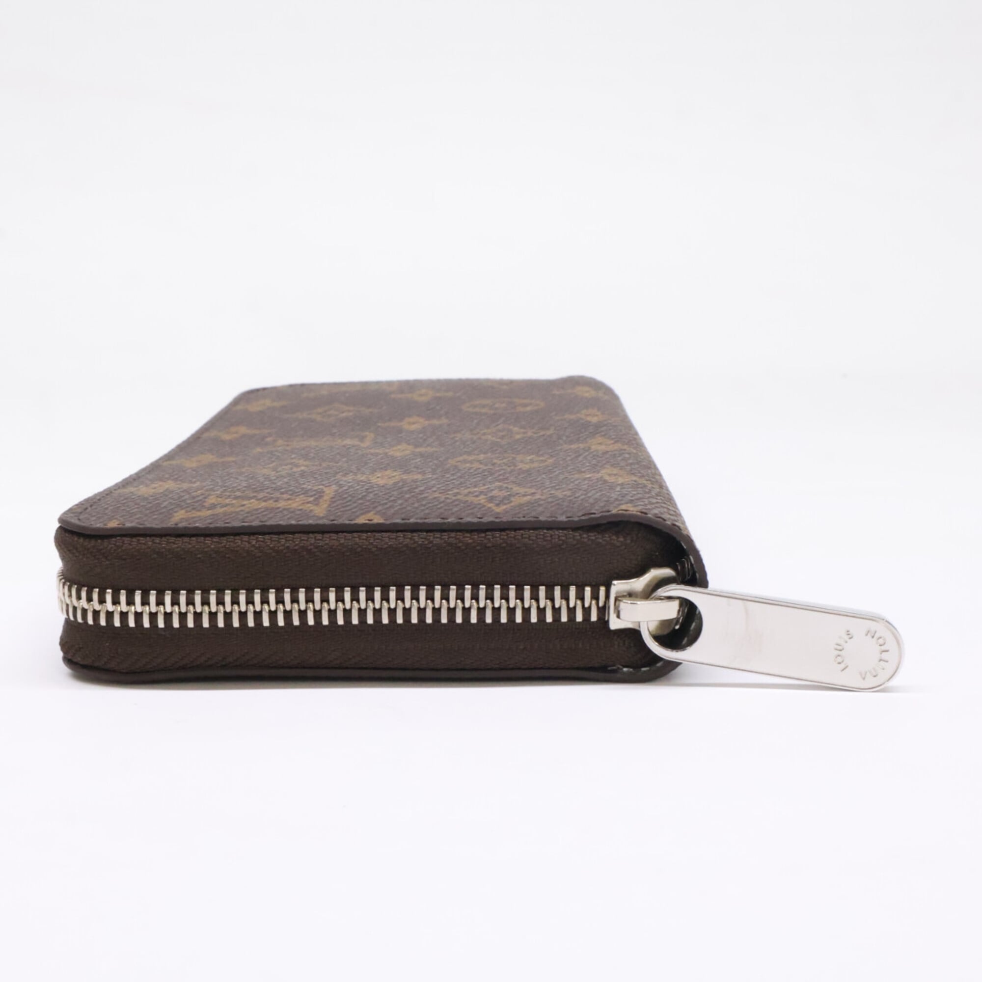 Louis Vuitton Silver Marron Monogram Long Wallet (Bi-Fold) (Pre-Owned)