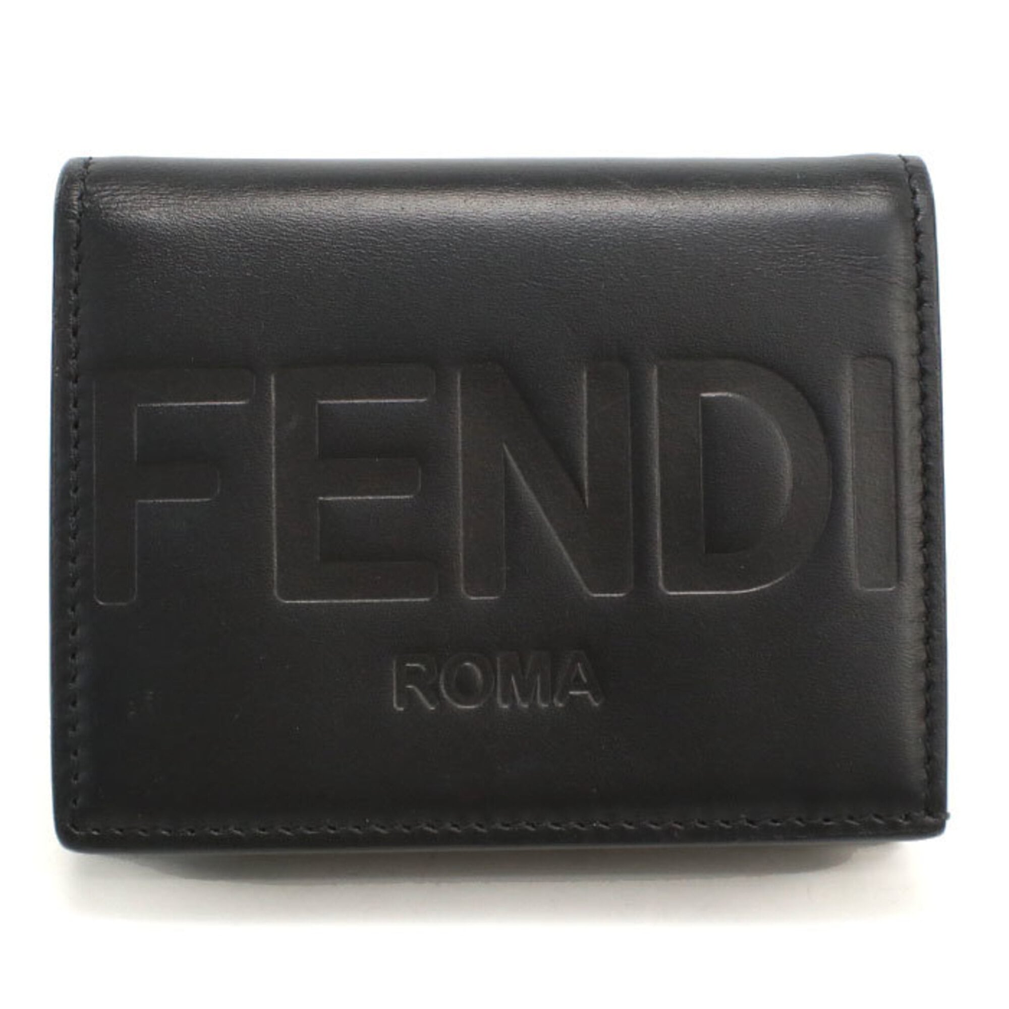 Fendi Black Leather Wallet (Bi-Fold) (Pre-Owned)