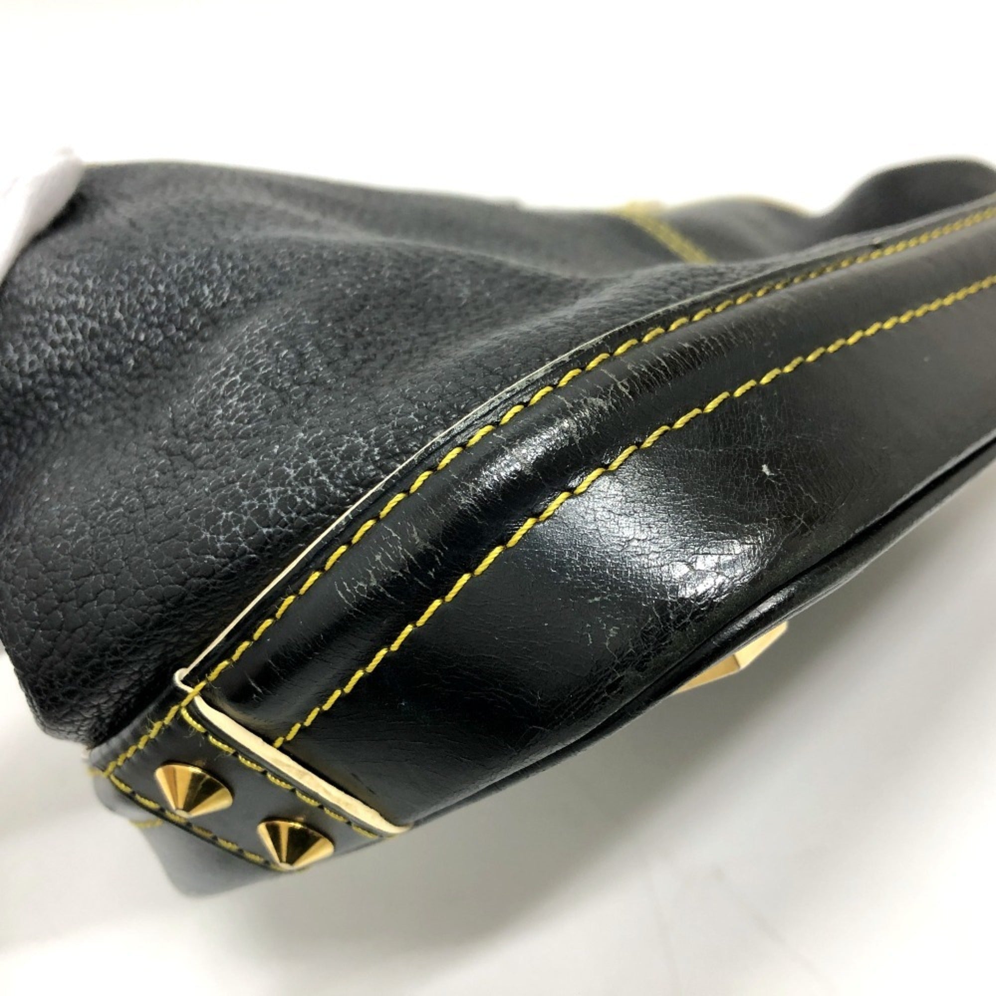 Louis Vuitton Black Suhali Leather Handbag Tote Bag (Pre-Owned)