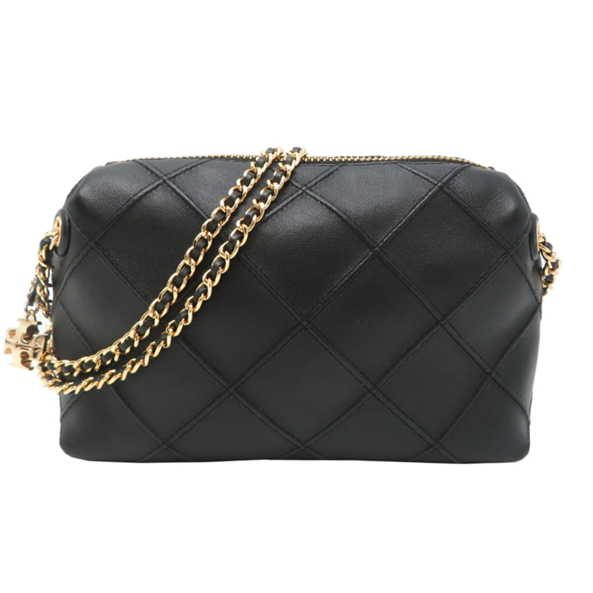 Tory Burch Black Leather Crossbody Bag Shoulder Bag (Pre-Owned)
