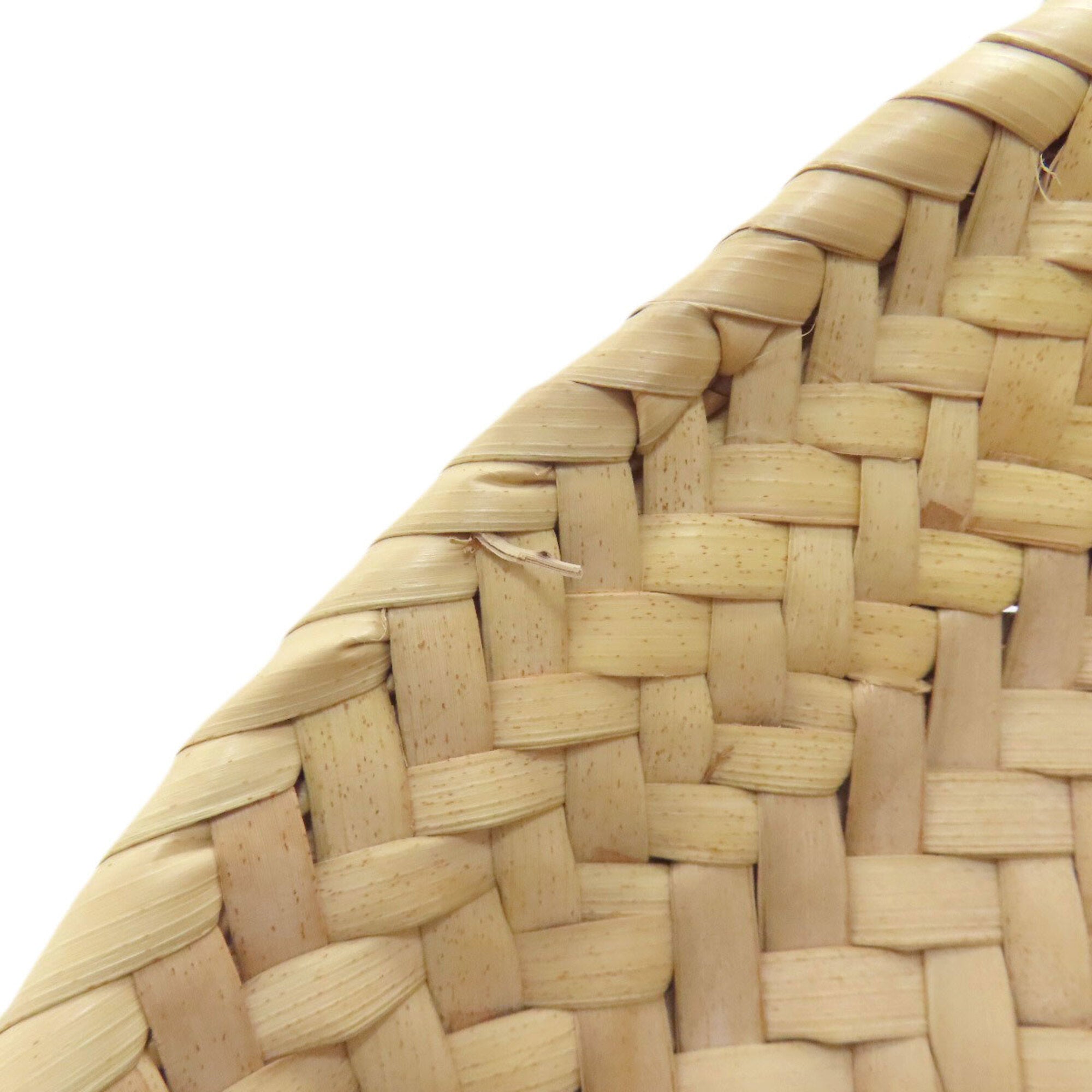 Loewe Beige Brown Raffia Basket Handbag (Pre-Owned)