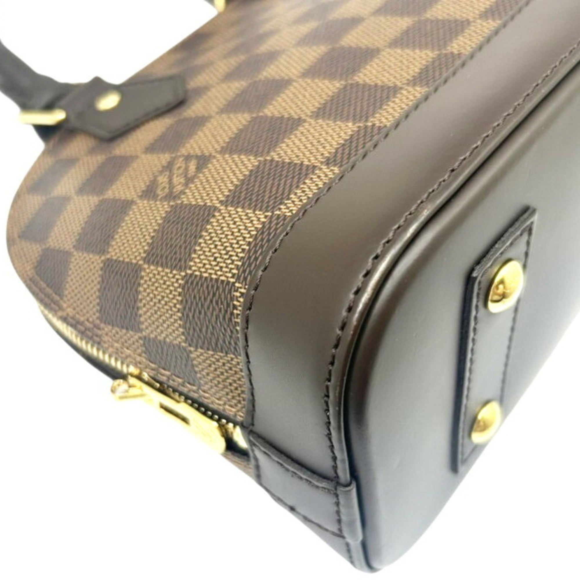 Louis Vuitton Damier Brown Damier Canvas Ebene Damier Canvas Handbag Shoulder Bag (Pre-Owned)