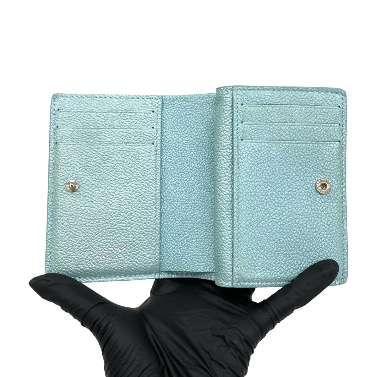 Louis Vuitton Blue Leather Wallet (Bi-Fold) (Pre-Owned)