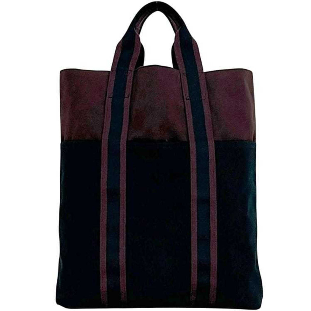 Hermes Black Bordeaux Canvas Tote Bag (Pre-Owned)