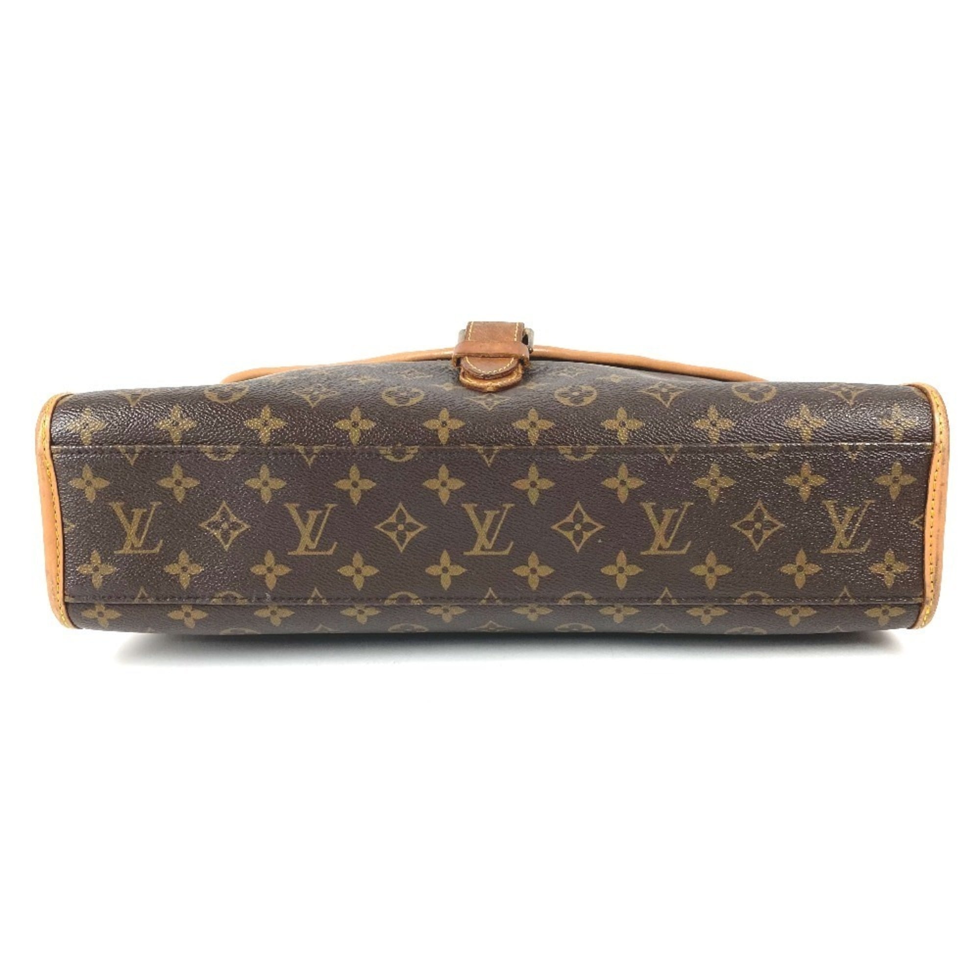 Louis Vuitton Brown Galle Monogram Monogram Briefcase Handbag (Pre-Owned)