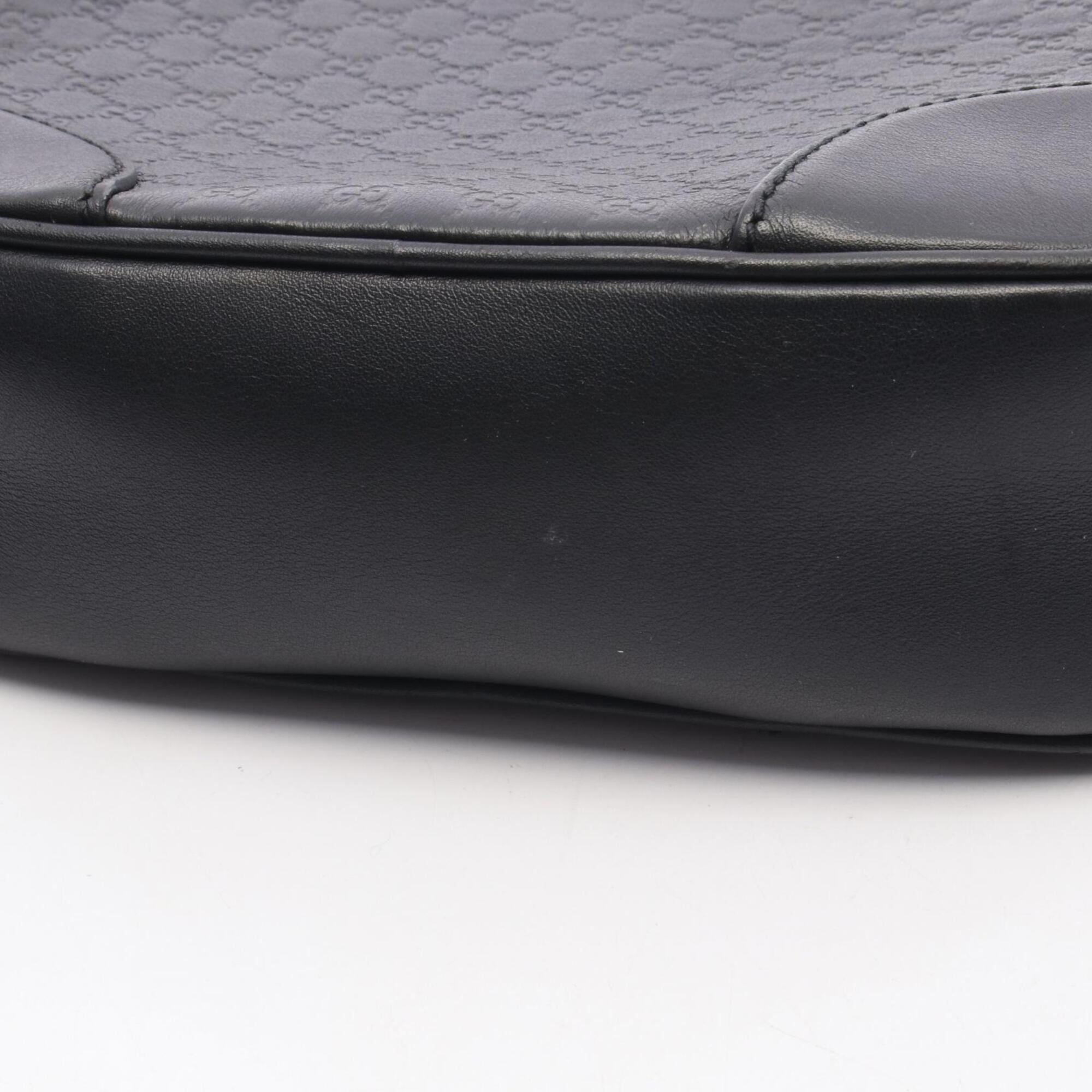 Gucci Black Leather Handbag Shoulder Bag (Pre-Owned)