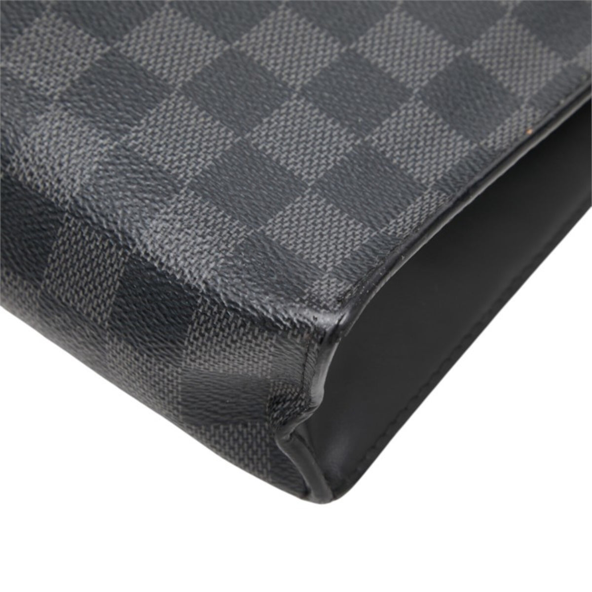 Louis Vuitton Black Pvc Leather Pochette (Pre-Owned)