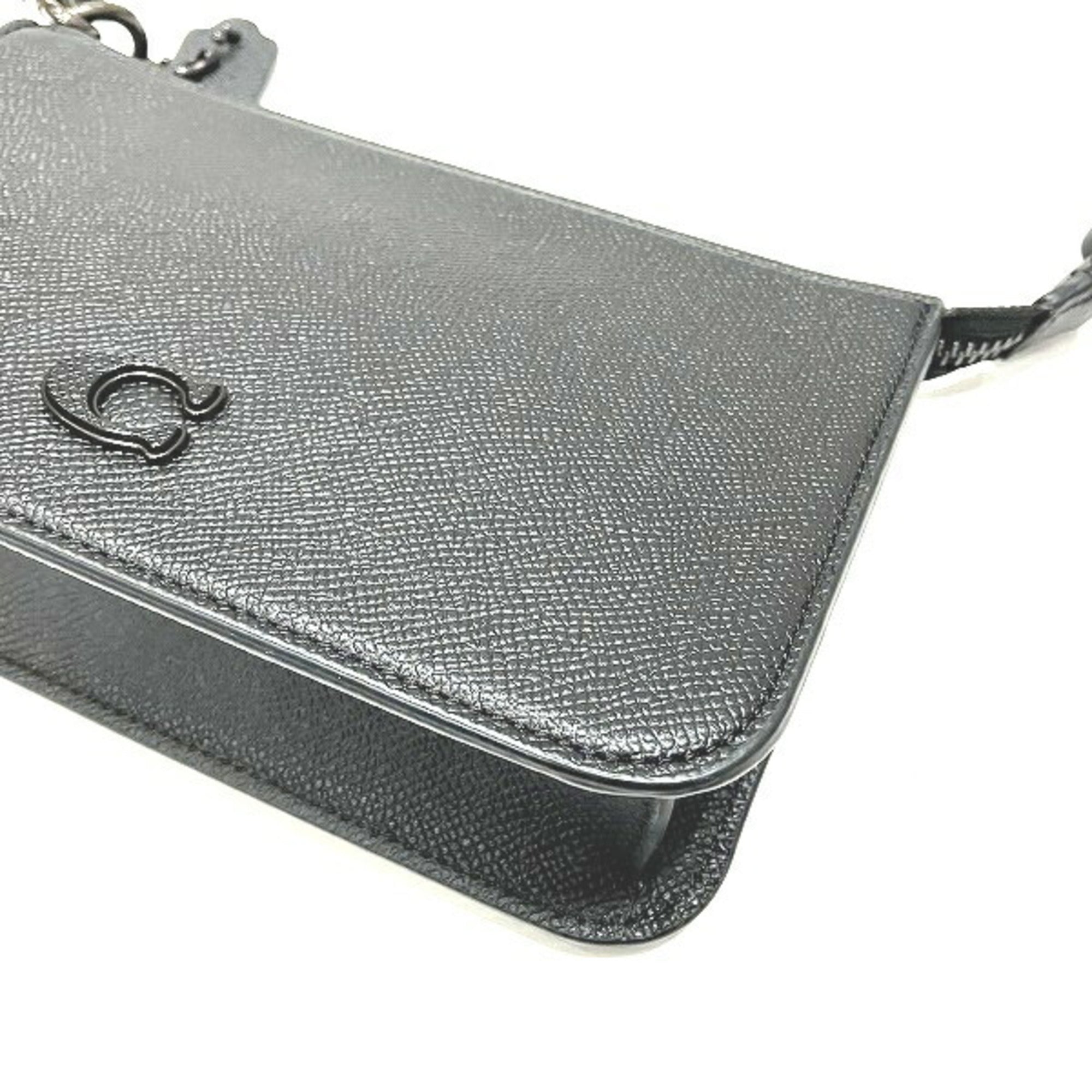 Coach Black Leather Handbag Pouch (Pre-Owned)