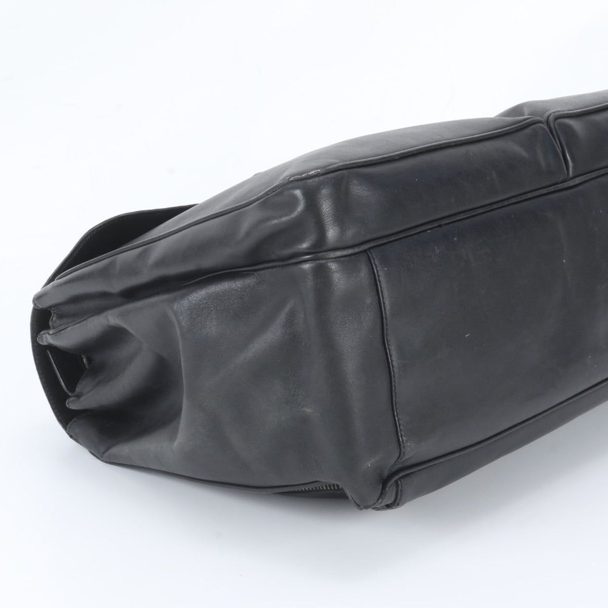 Prada Black Leather Briefcase (Pre-Owned)