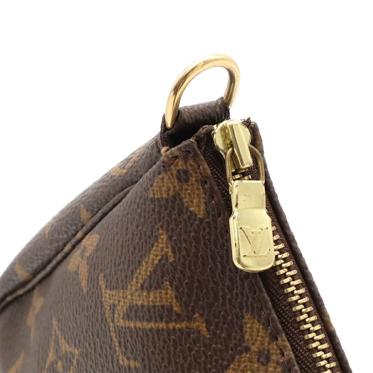 Louis Vuitton Brown Monogram Canvas Pvc Coated Canvas Handbag Pochette Pouch (Pre-Owned)